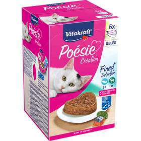 Comida H&uacute;mida para Gato Adulto Po&eacute;sie Terrina Gelatina Multisabores Vitakraft