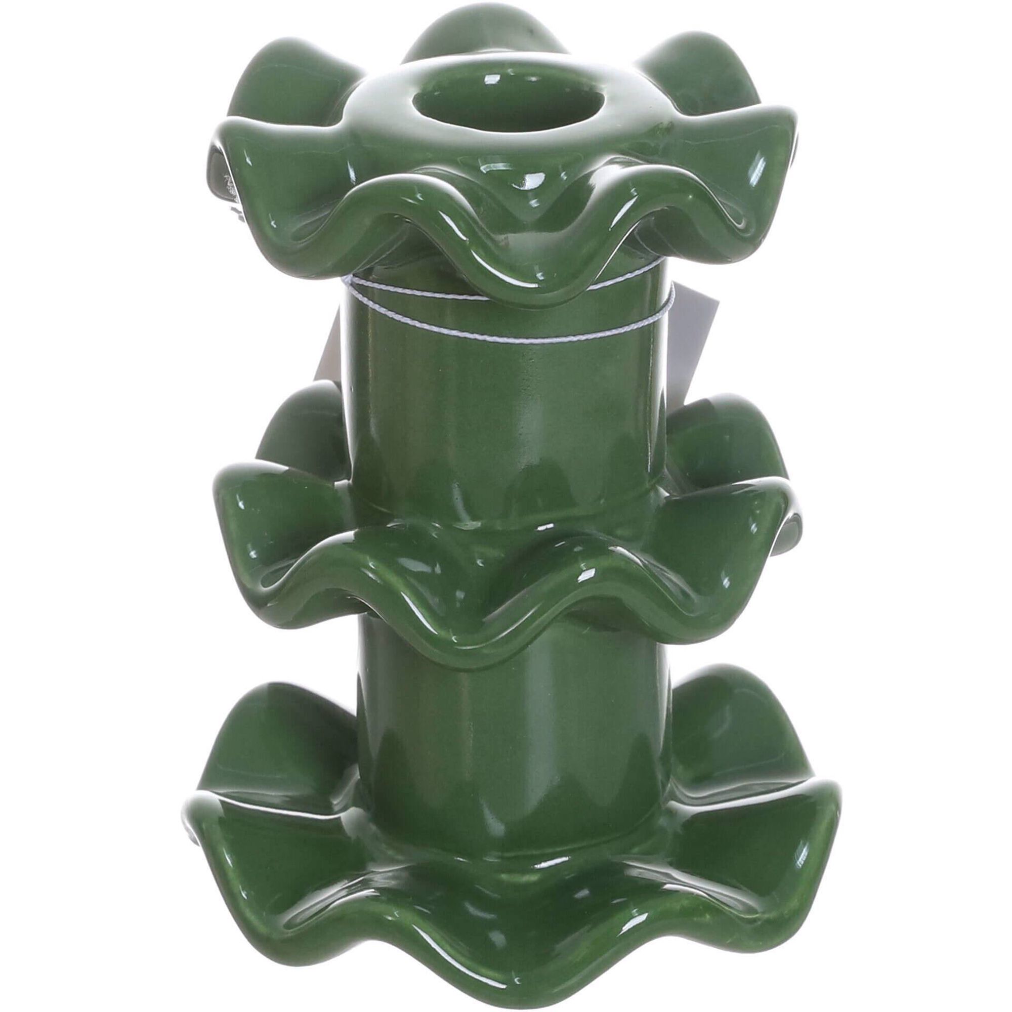 Suporte Vela 10cm Verde Kasa