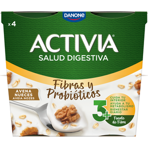 Iogurte Bifidus Pedaços Aveia e Noz Activia Danone