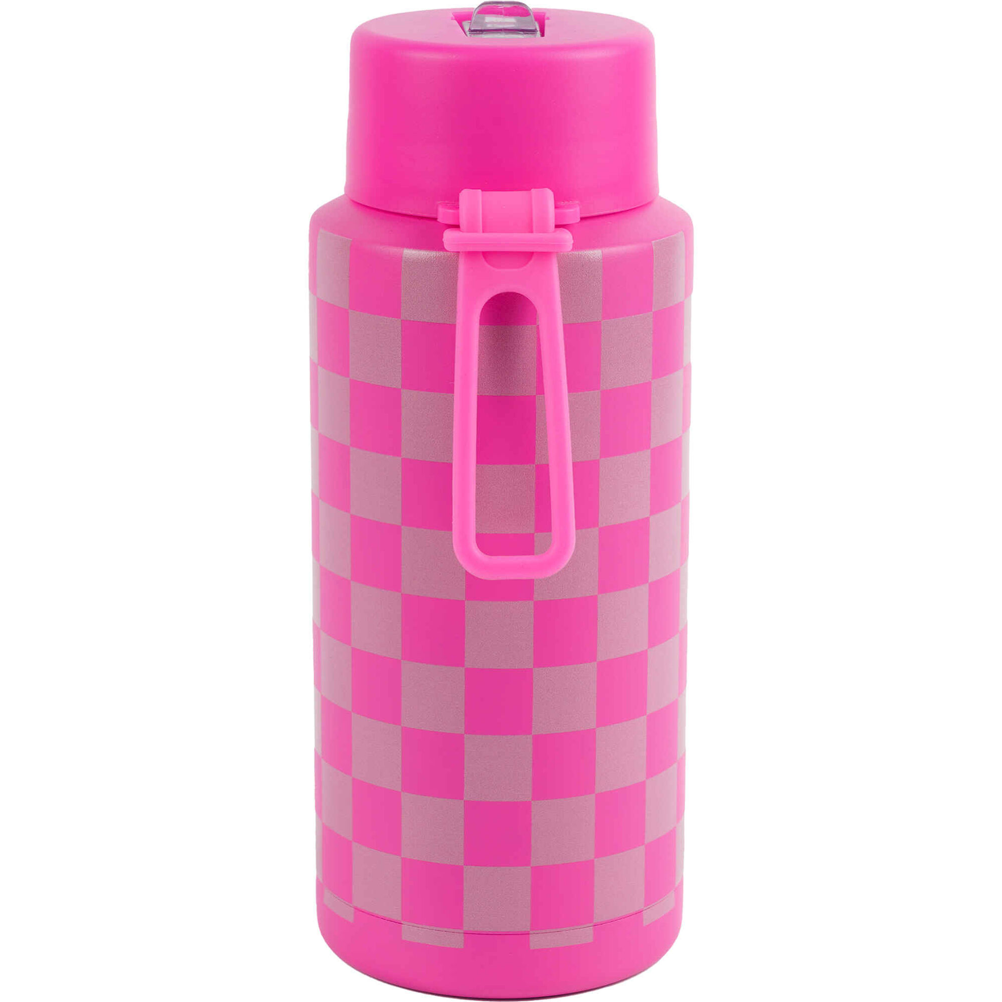 Garrafa T&eacute;rmica 1L Xadrez Neon Rosa Note!