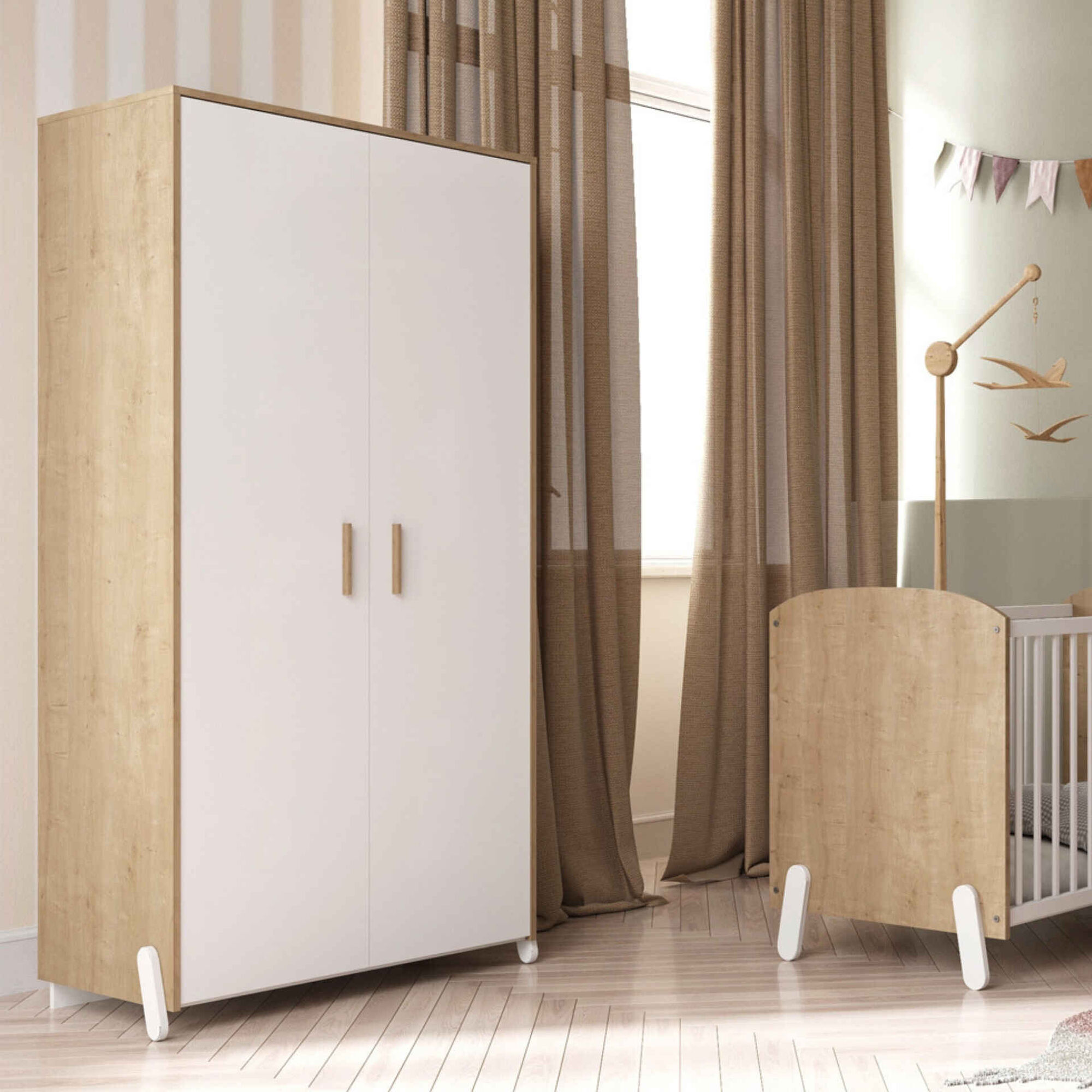 Roupeiro 89x50x183cm Branco Naili