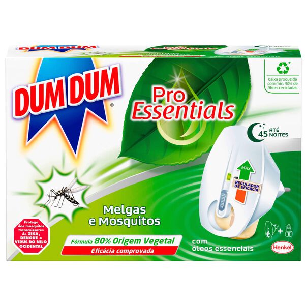Inseticida Elétrico Pro Essentials Difusor + Recarga Dum Dum