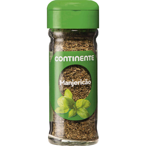Manjericão Folha em Frasco Continente