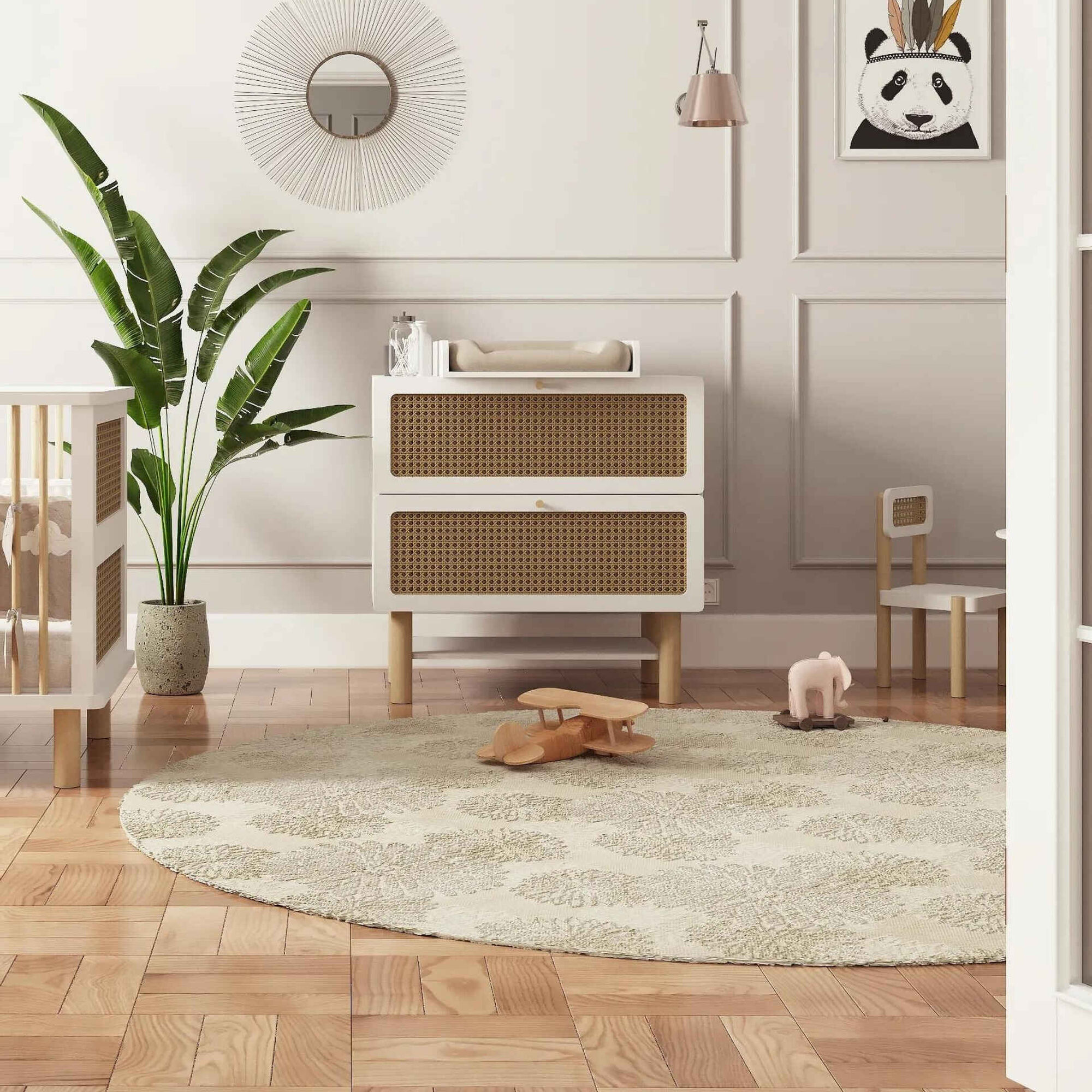 C&oacute;moda 90x87x55cm Branco Ochna Twinko