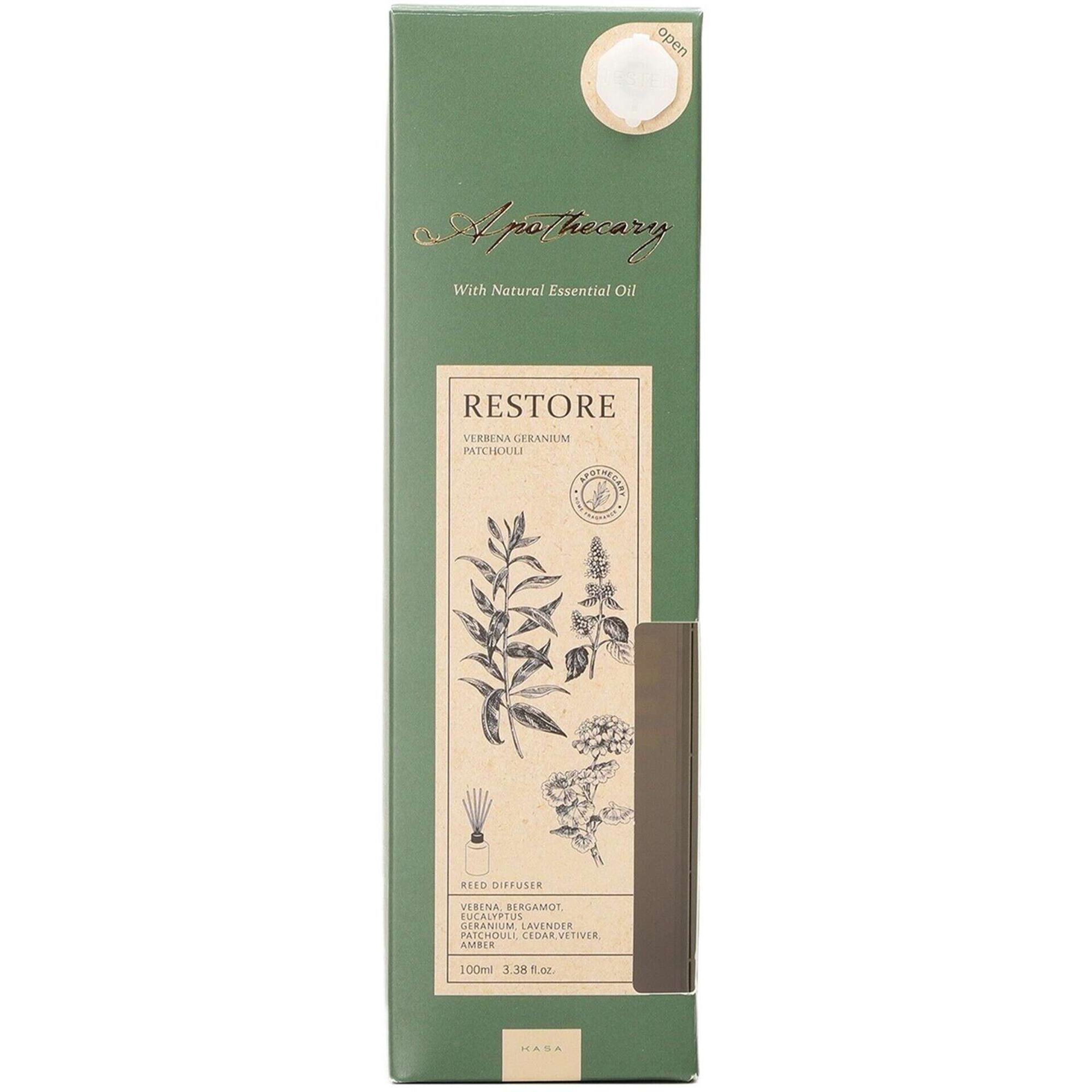 Difusor 100ml Verde Restore Kasa