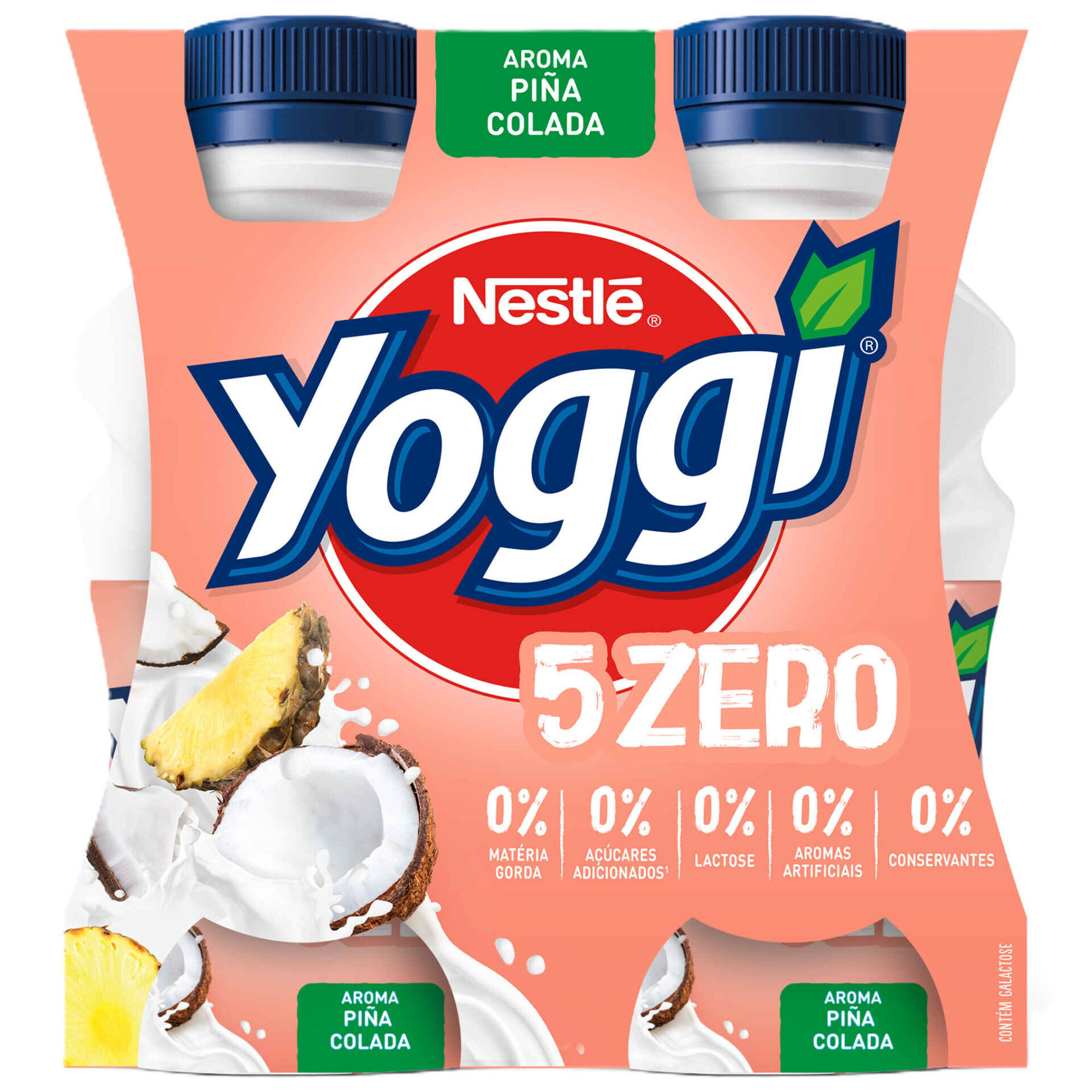 Iogurte L&iacute;quido Magro 5 Zero Pi&ntilde;a Colada sem Lactose Yoggi