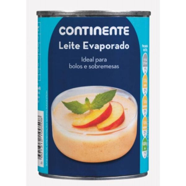 Leite Evaporado sem Glúten Continente