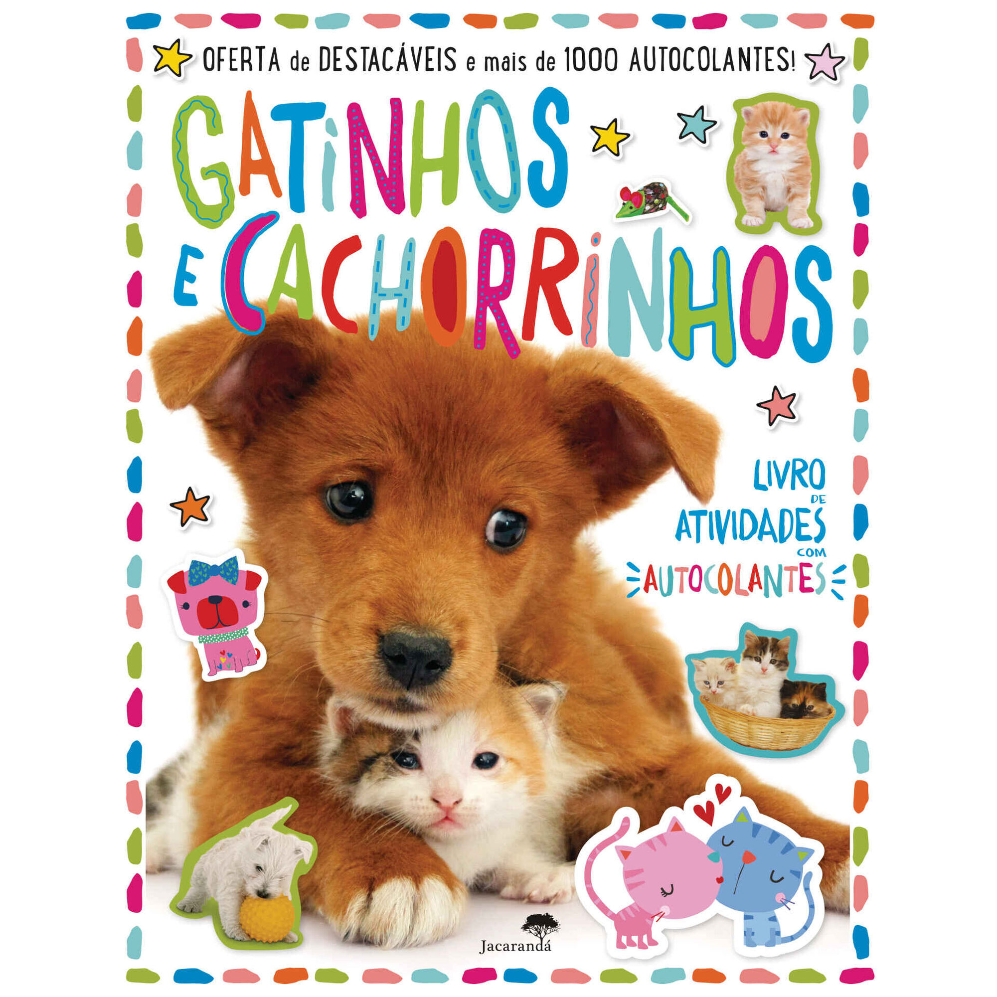 Gatinhos e Cachorrinhos - Livro de Atividades com Autocolantes
