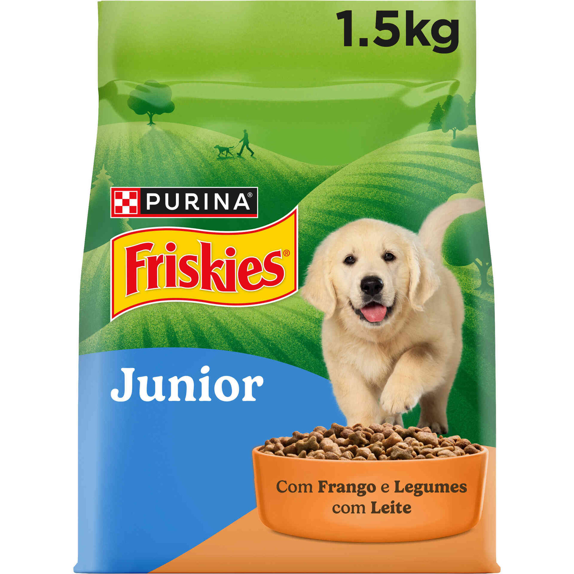 Ra&ccedil;&atilde;o para C&atilde;o J&uacute;nior Frango e Legumes Purina Friskies