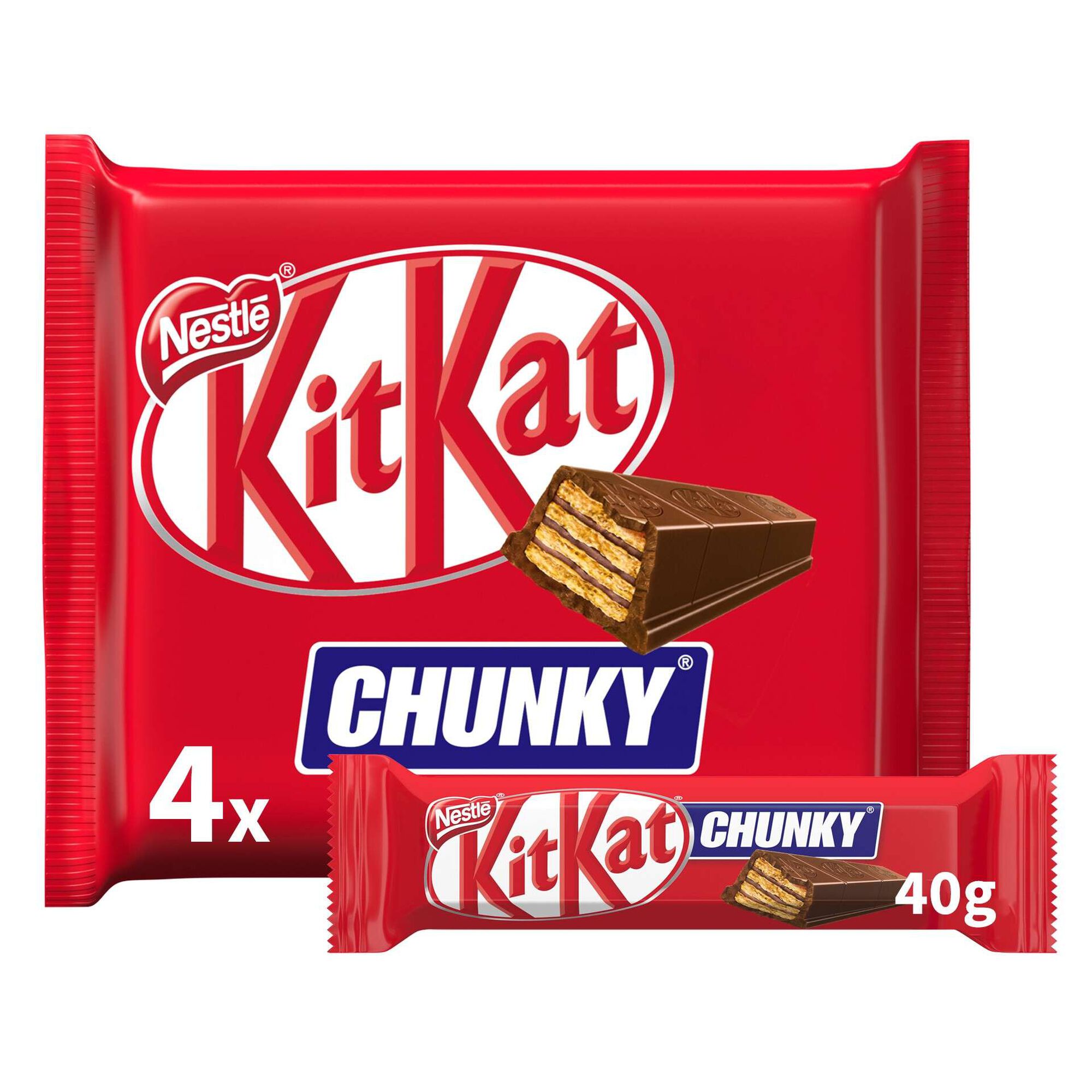 Snack de Chocolate de Leite Kit Kat Chunky