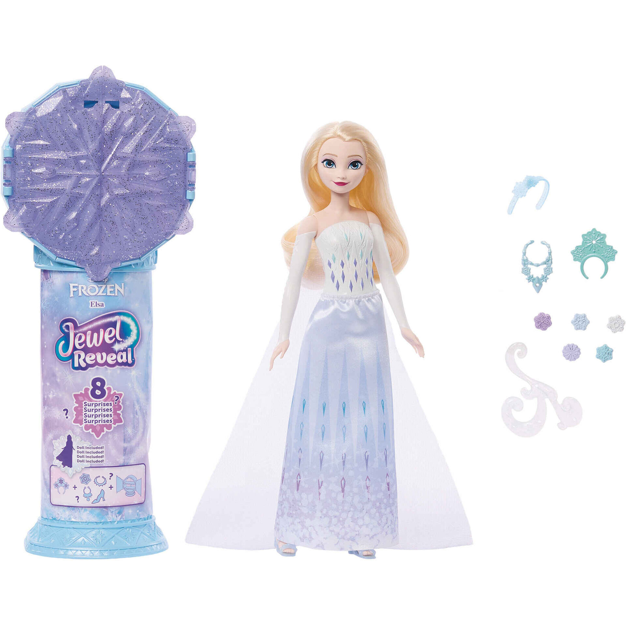Disney - Boneca Princesa Jewel Reveal Elsa