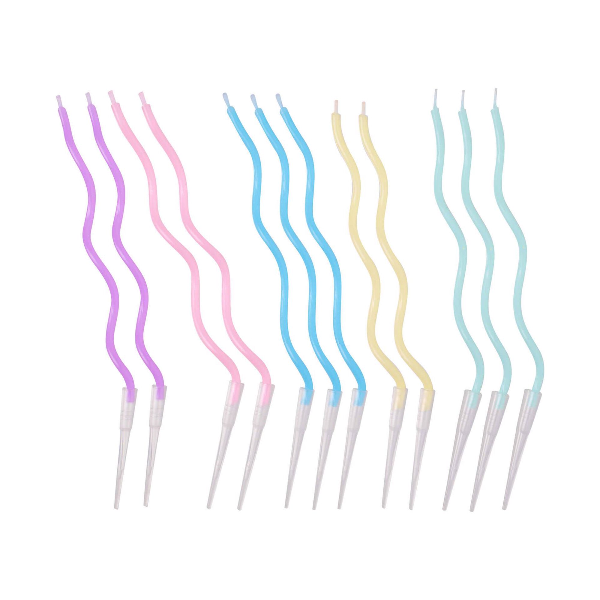 Velas Esparguete Espiral 13cm Coloridas