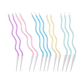 Velas Esparguete Espiral 13cm Coloridas