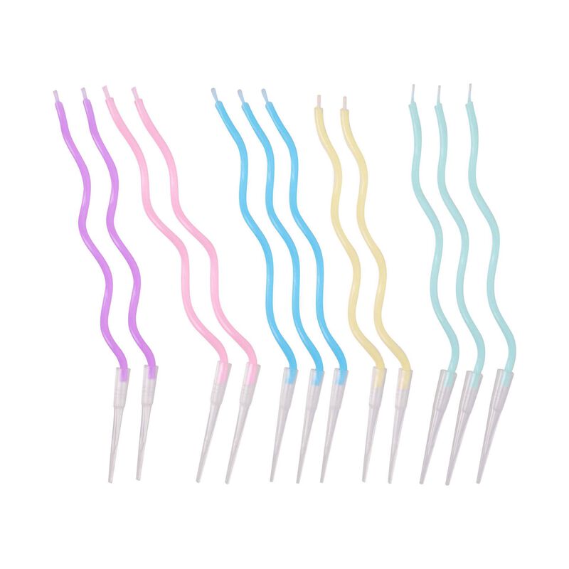 Velas Esparguete Espiral 13cm Coloridas Kasa