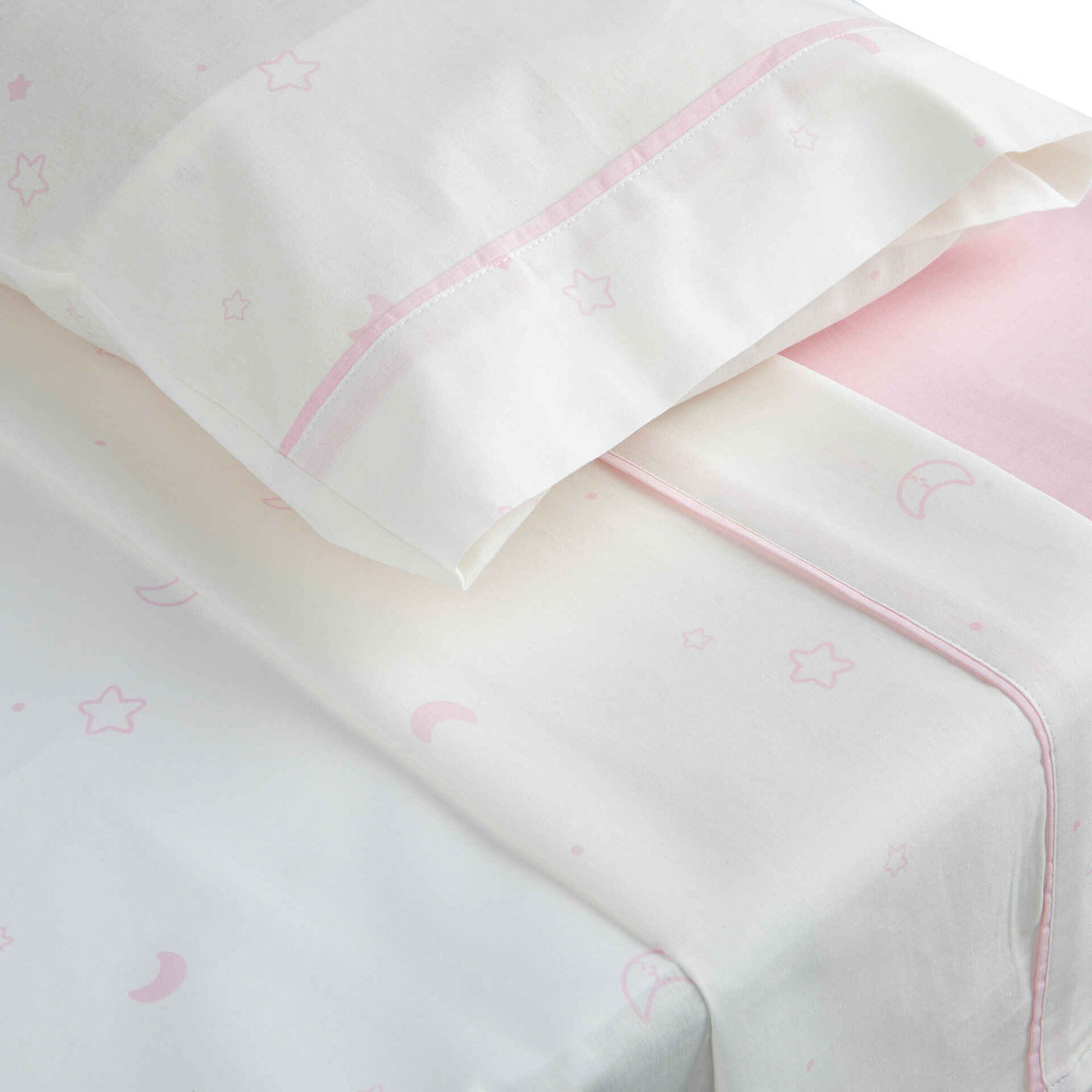 Conjunto 2 Len&ccedil;&oacute;is Estrelas Rosa