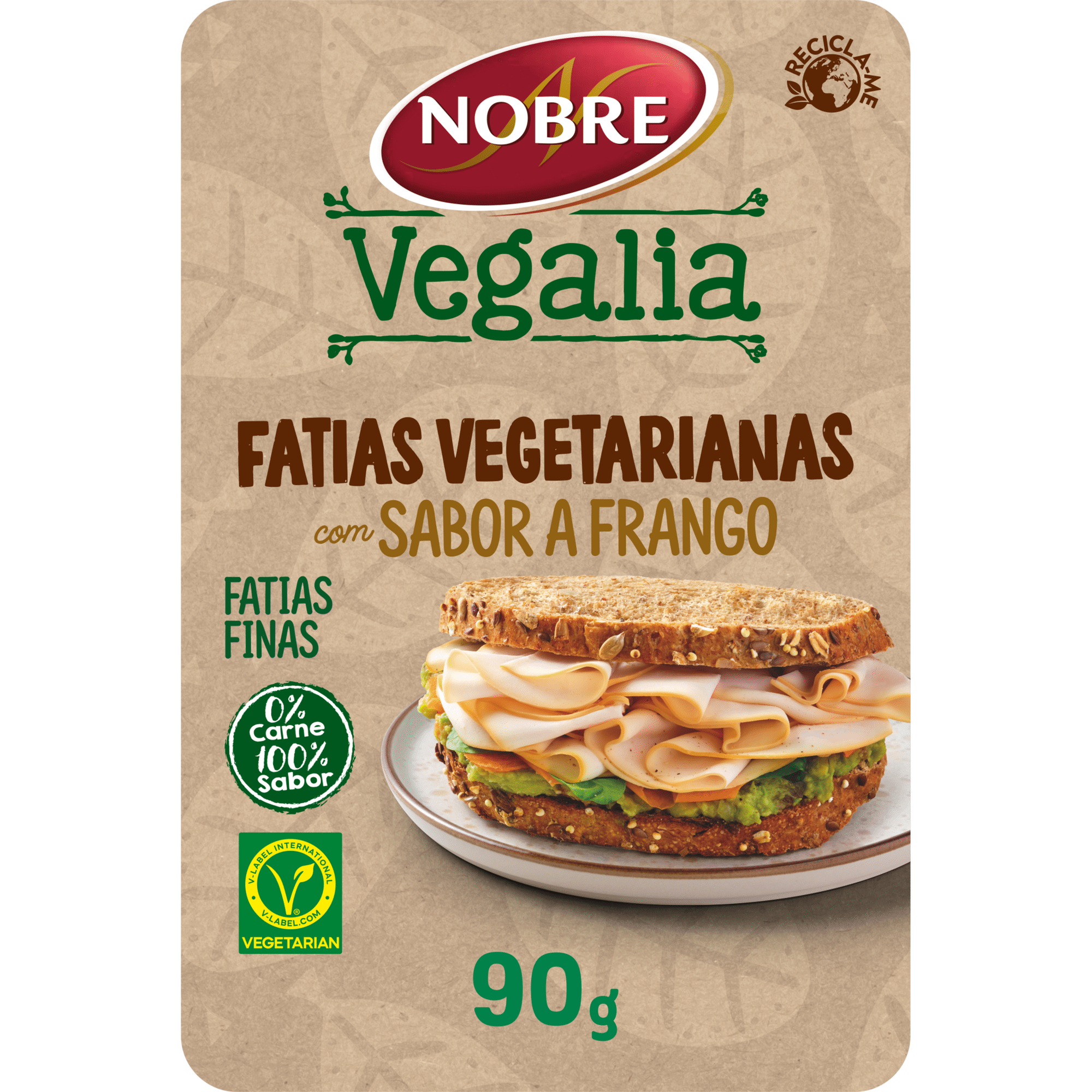 Fatias Vegetarianas com Sabor a Frango