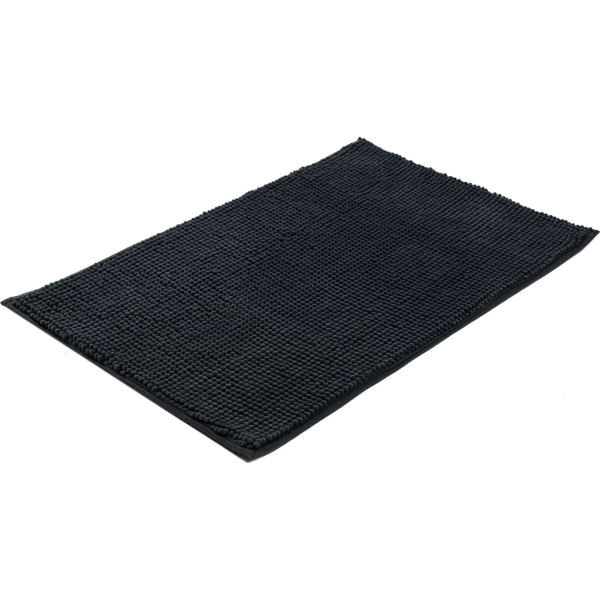 Tapete WC Microfibra Cinza Escuro