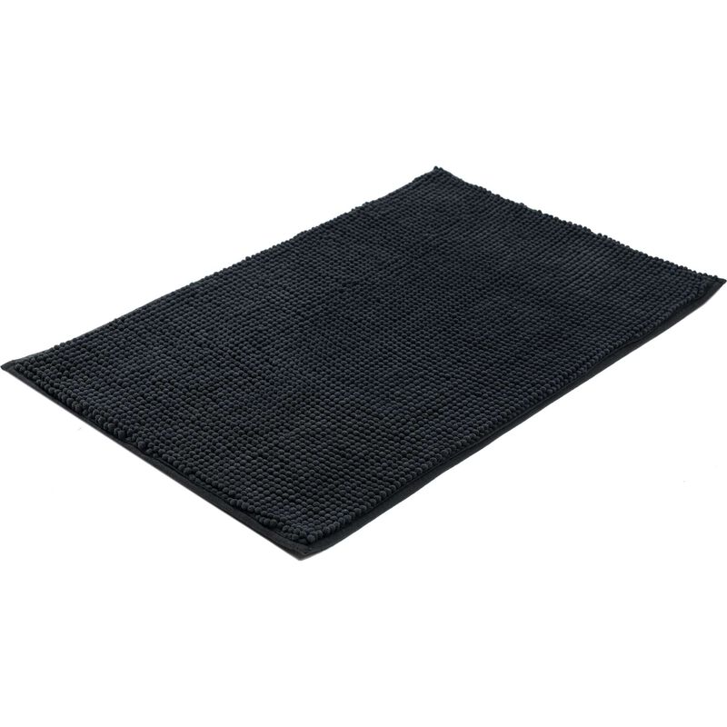 Tapete WC Microfibra Cinza Escuro Kasa