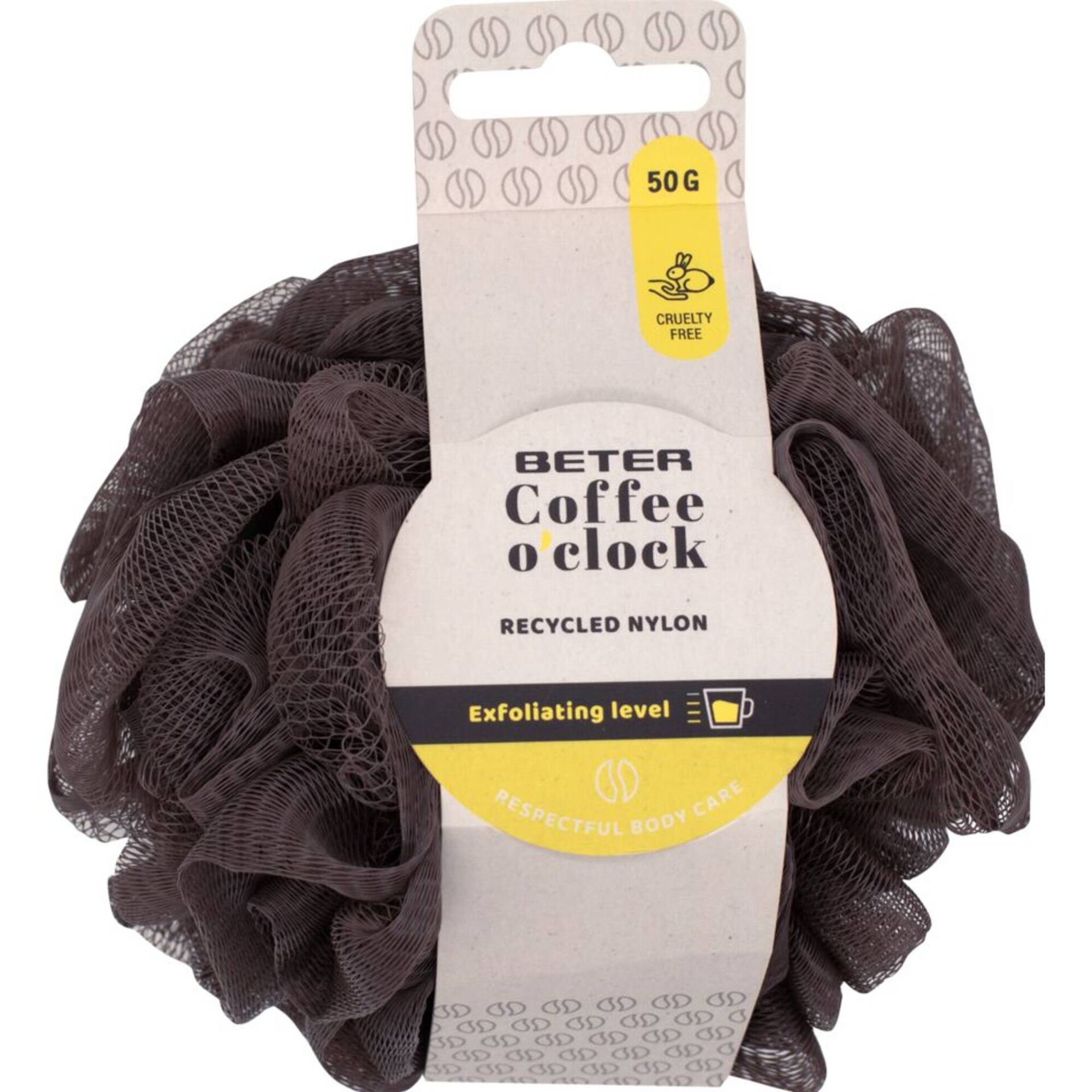 Esponja de Banho Malha Coffee o'clock BETER
