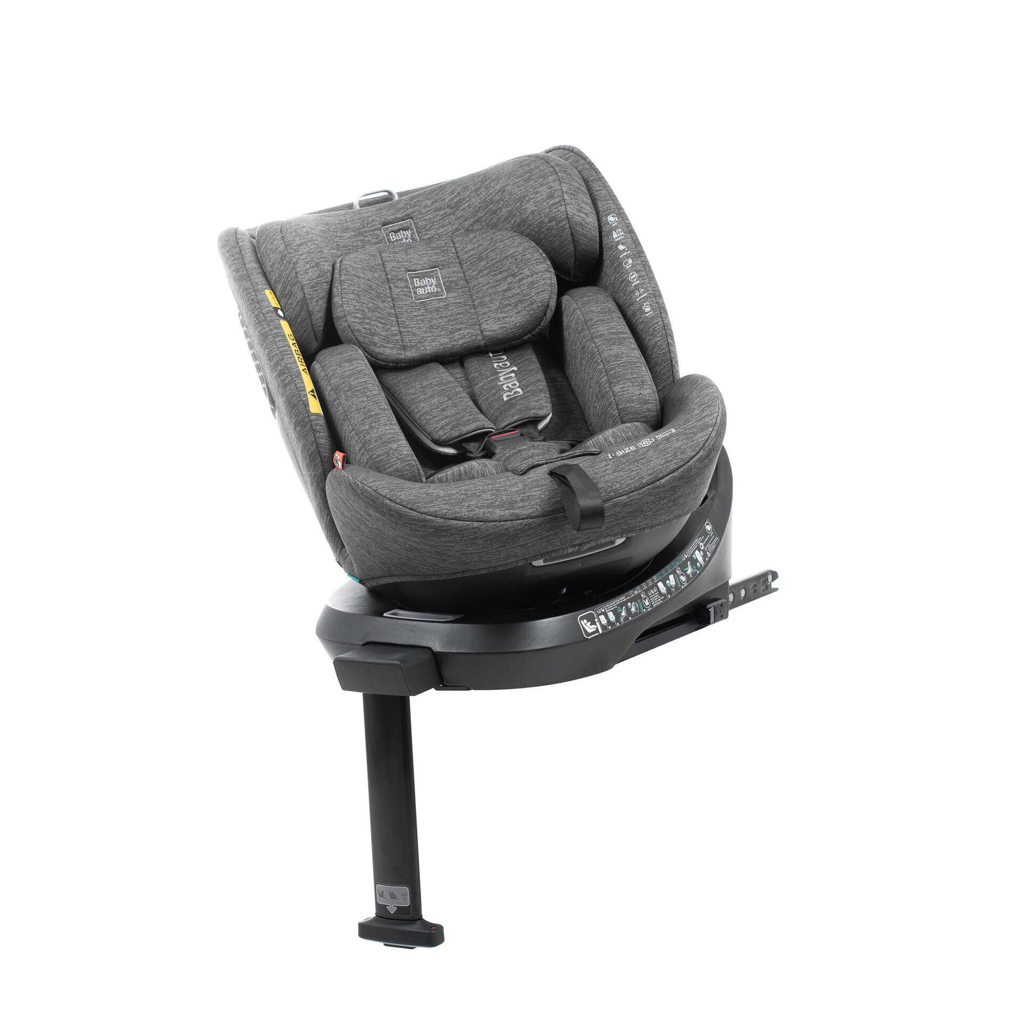 Cadeira Auto I-Size 40-150cm Isofix Rotativa Antracite Core Babyauto
