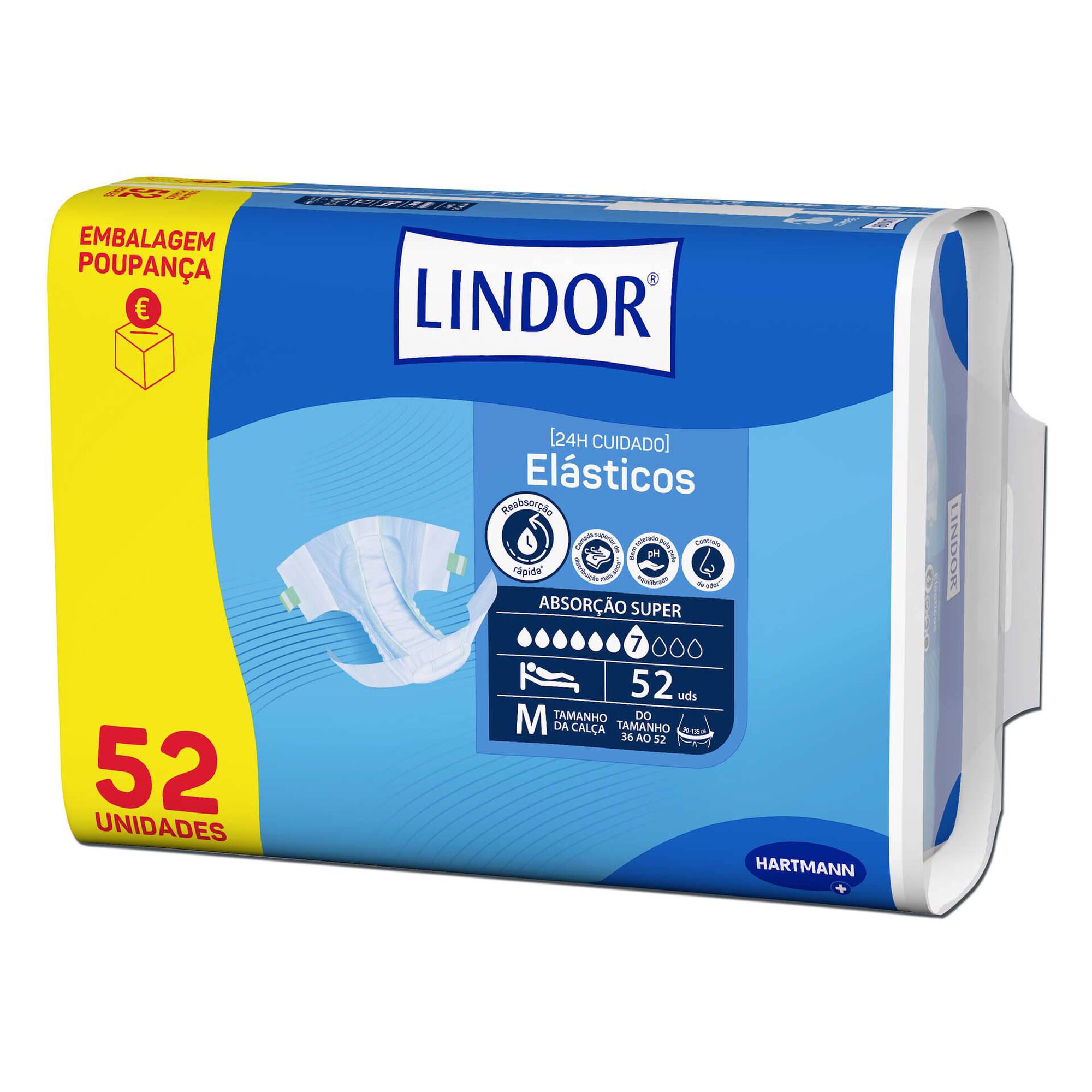 Fraldas Incontinência Elásticos Air Dry Dermo Super M