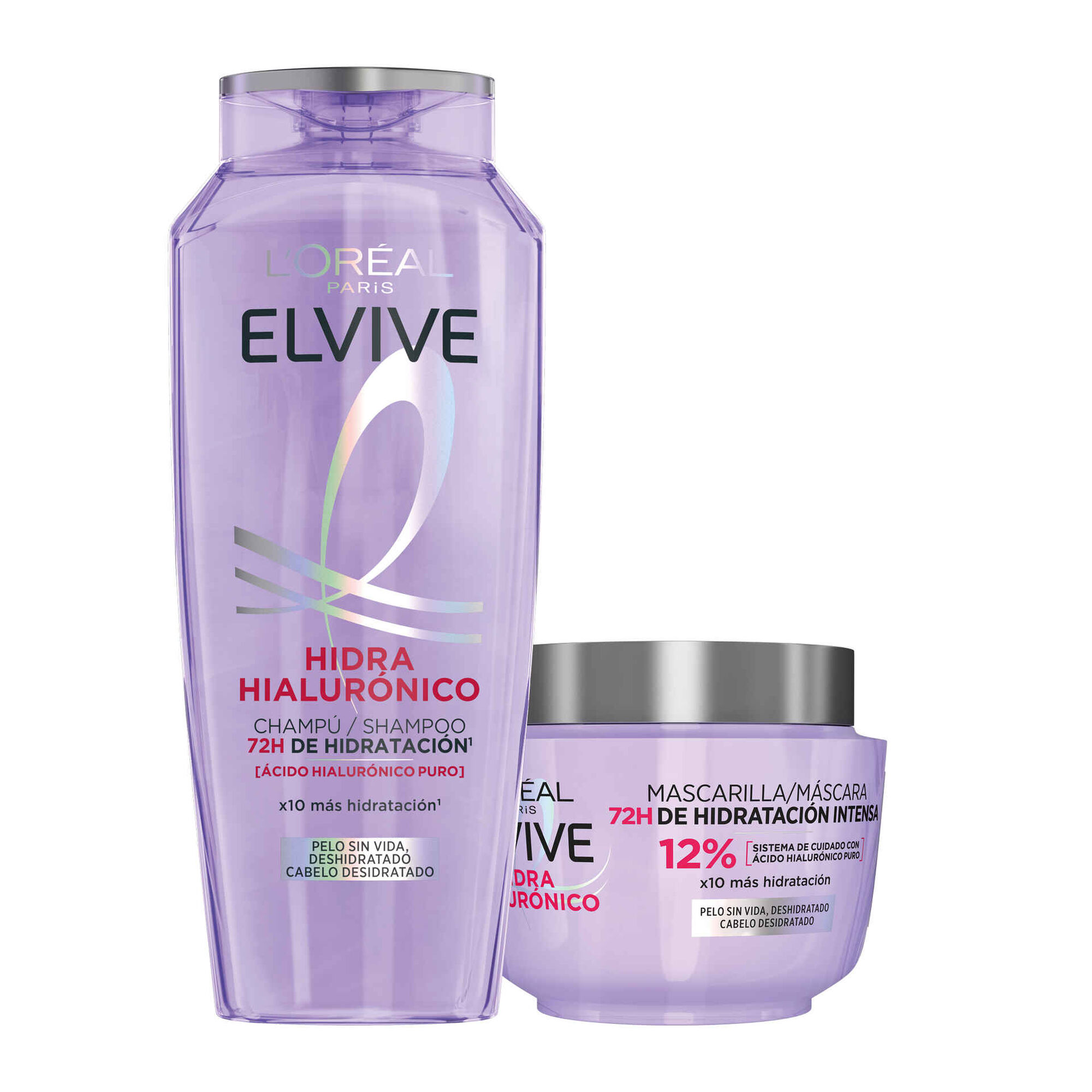 Conjunto Champô e Máscara Elvive Hidra Hialurónico Conjunto Champô e Máscara Elvive Hidra Hialurónico