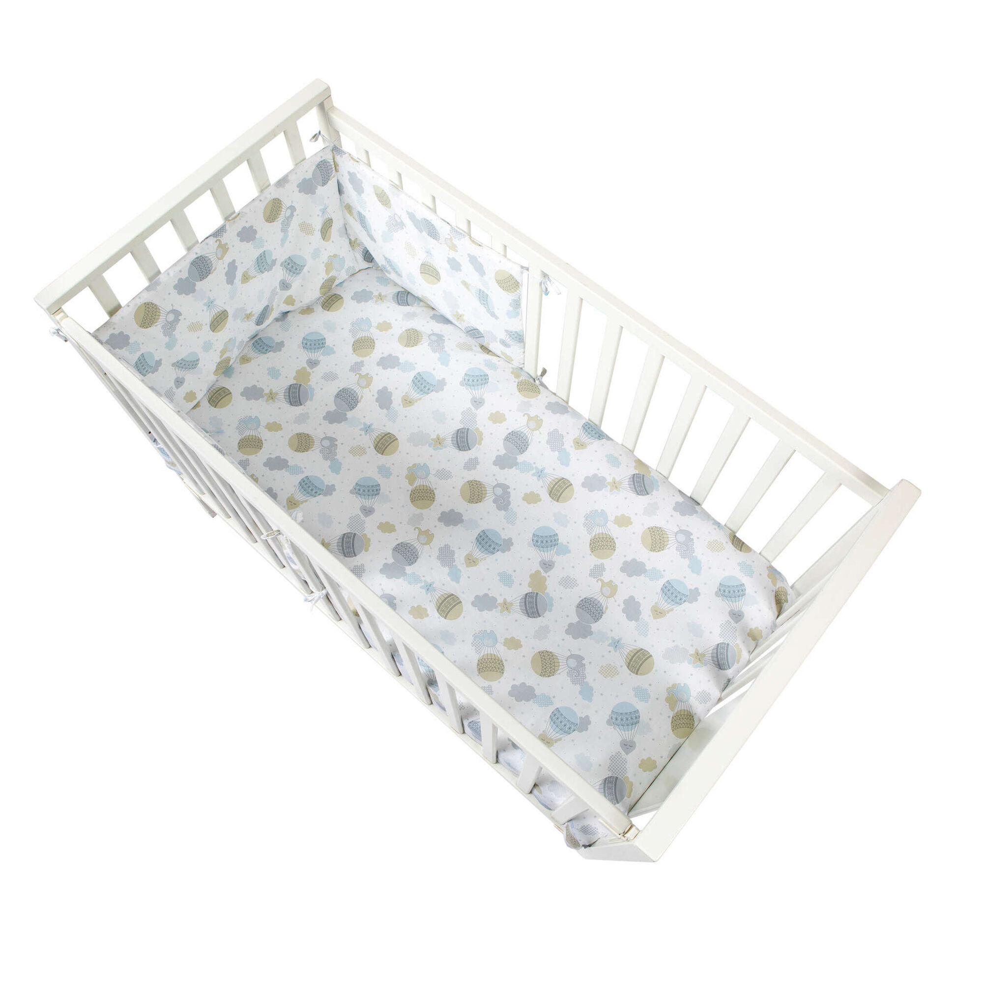 Edredão + Resguardo Balões Azul