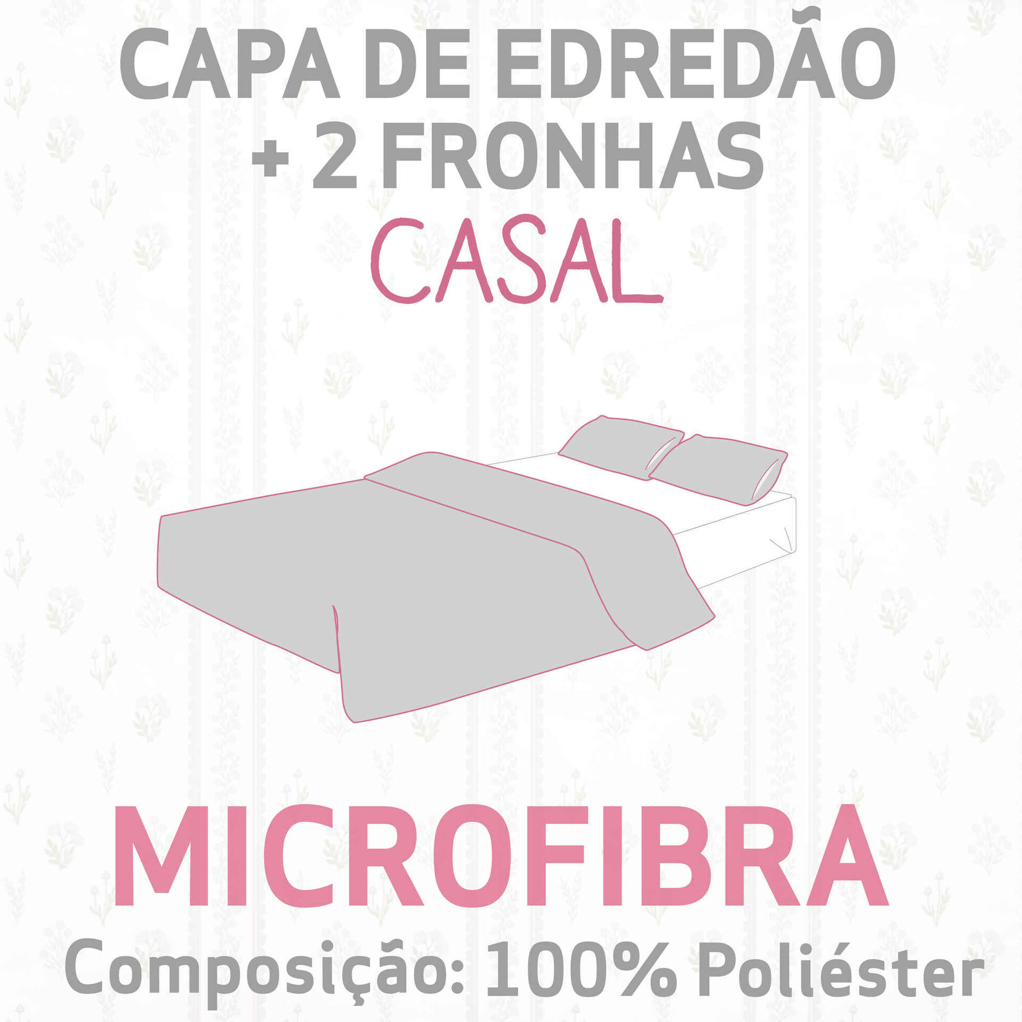 Conjunto Capa Edredão Microfibra Conjunto Capa Edredão Microfibra