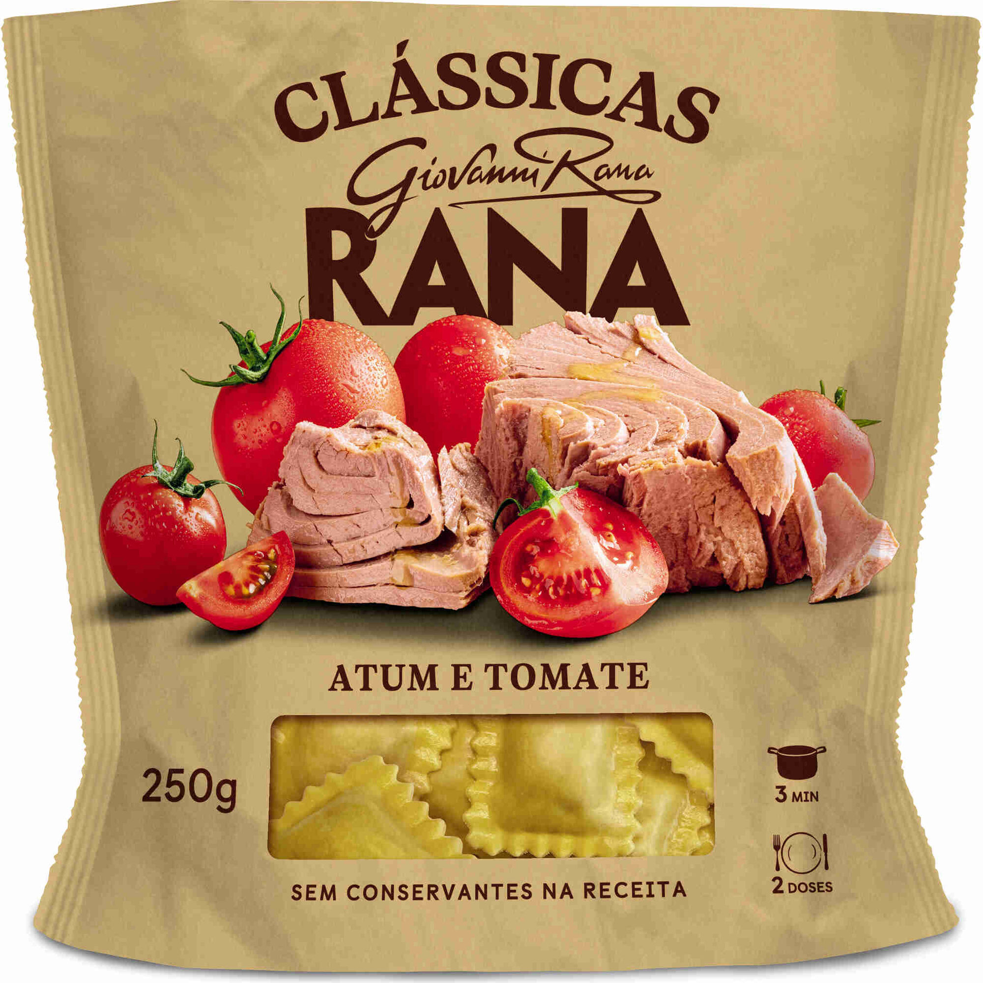 Ravioli Fresco de Atum e Tomate
