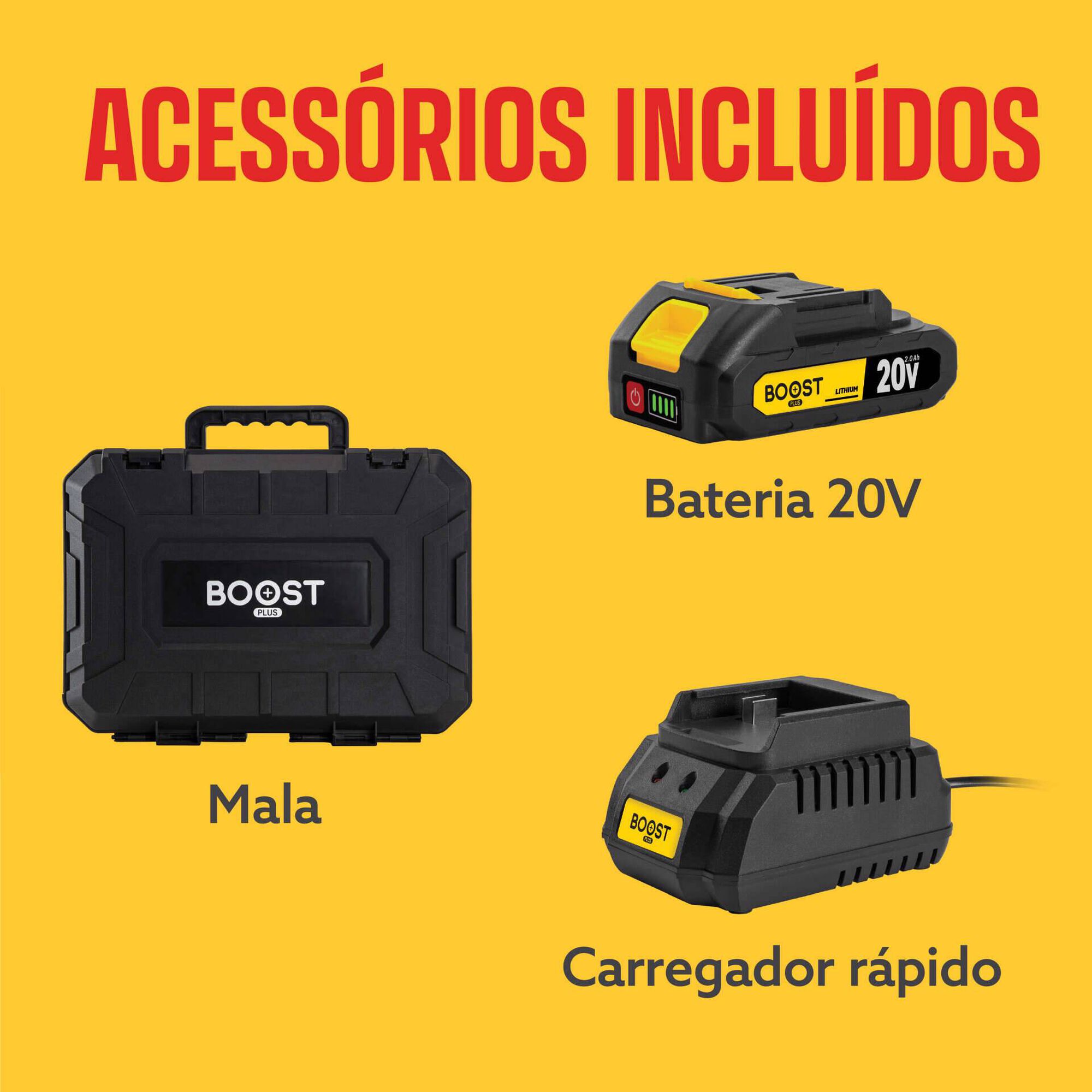 Berbequim sem Fios com Bateria e Mala Boost