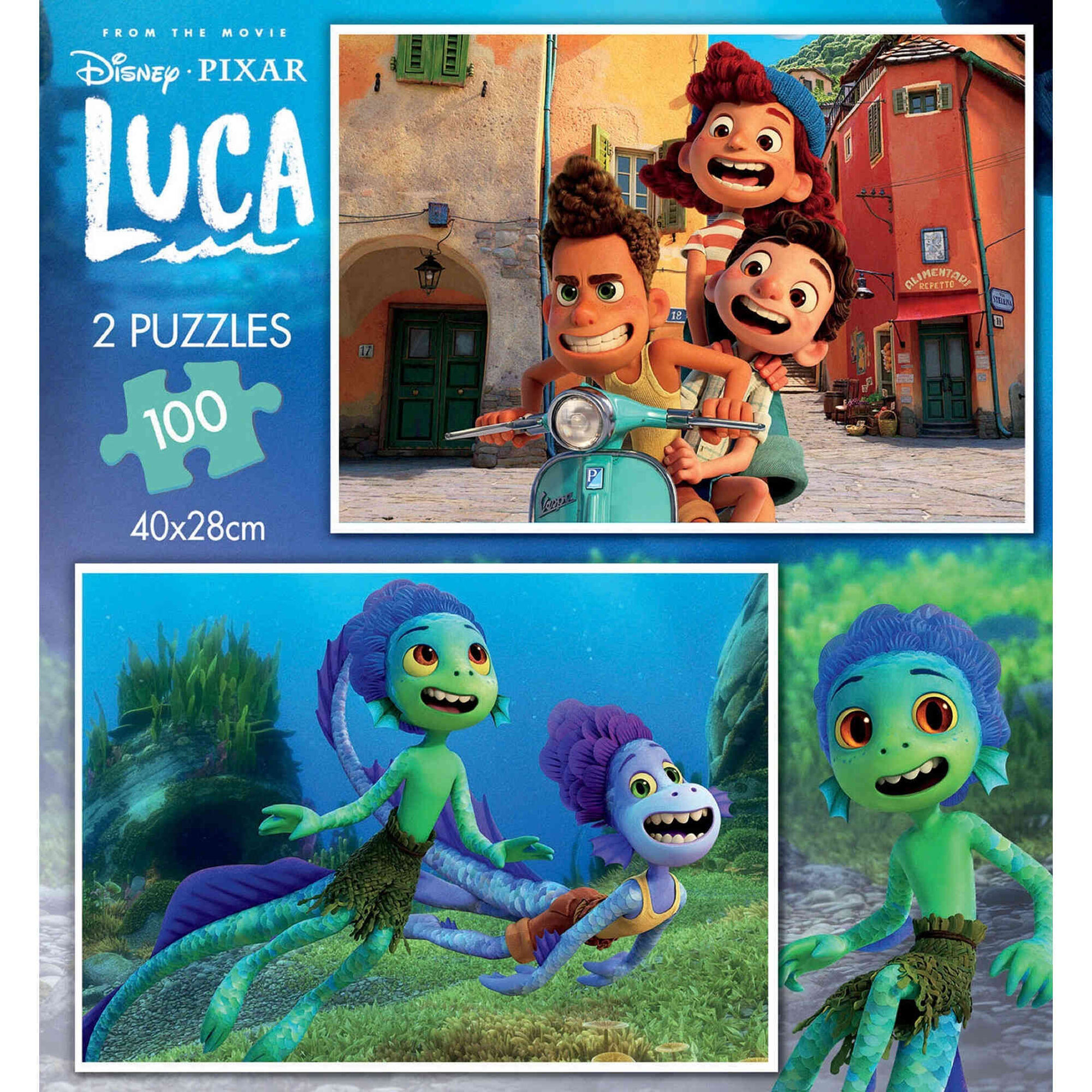Puzzle Luca Disney 2x100 Peças
