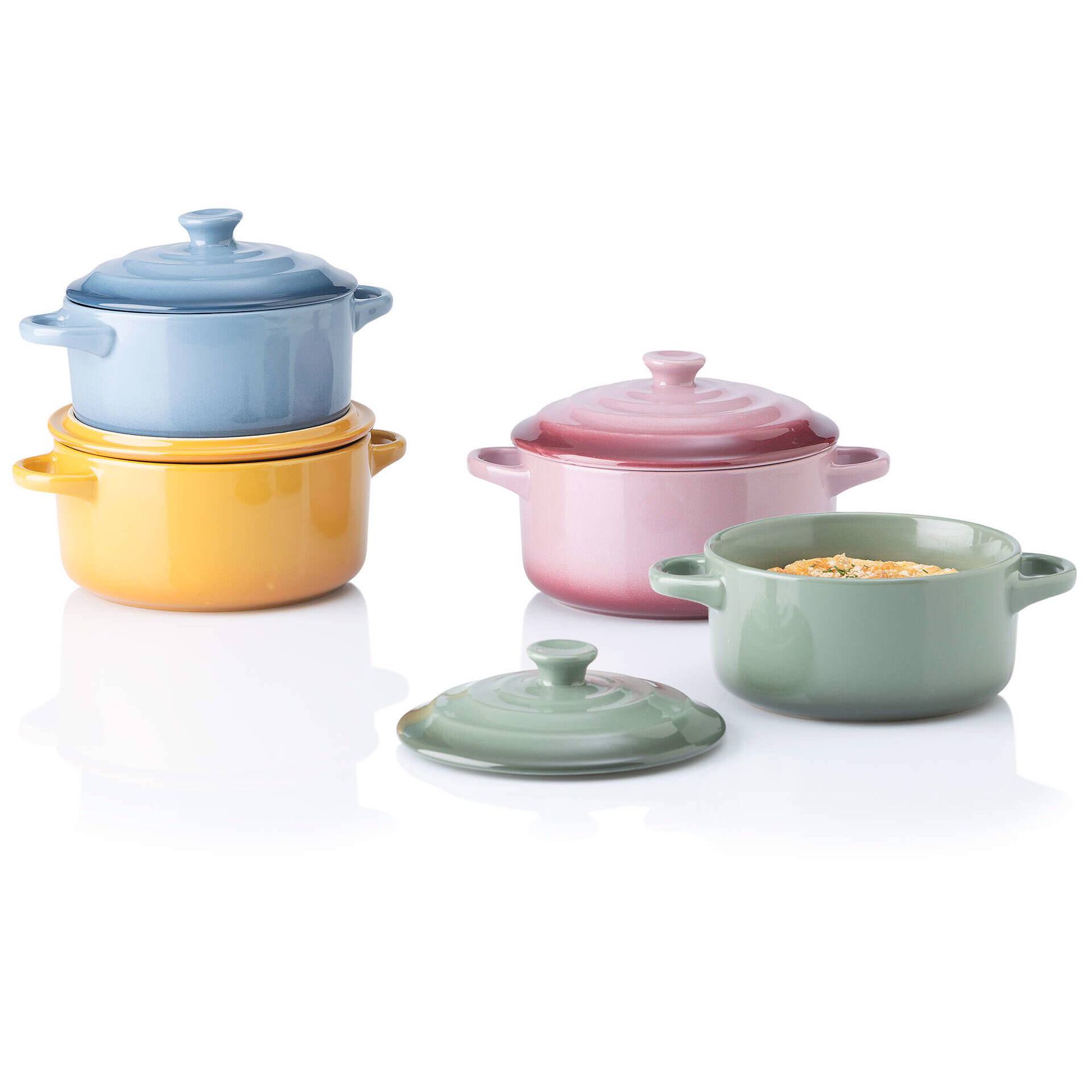 Mini Ca&ccedil;arola para Forno Gr&eacute;s 700ml Verde