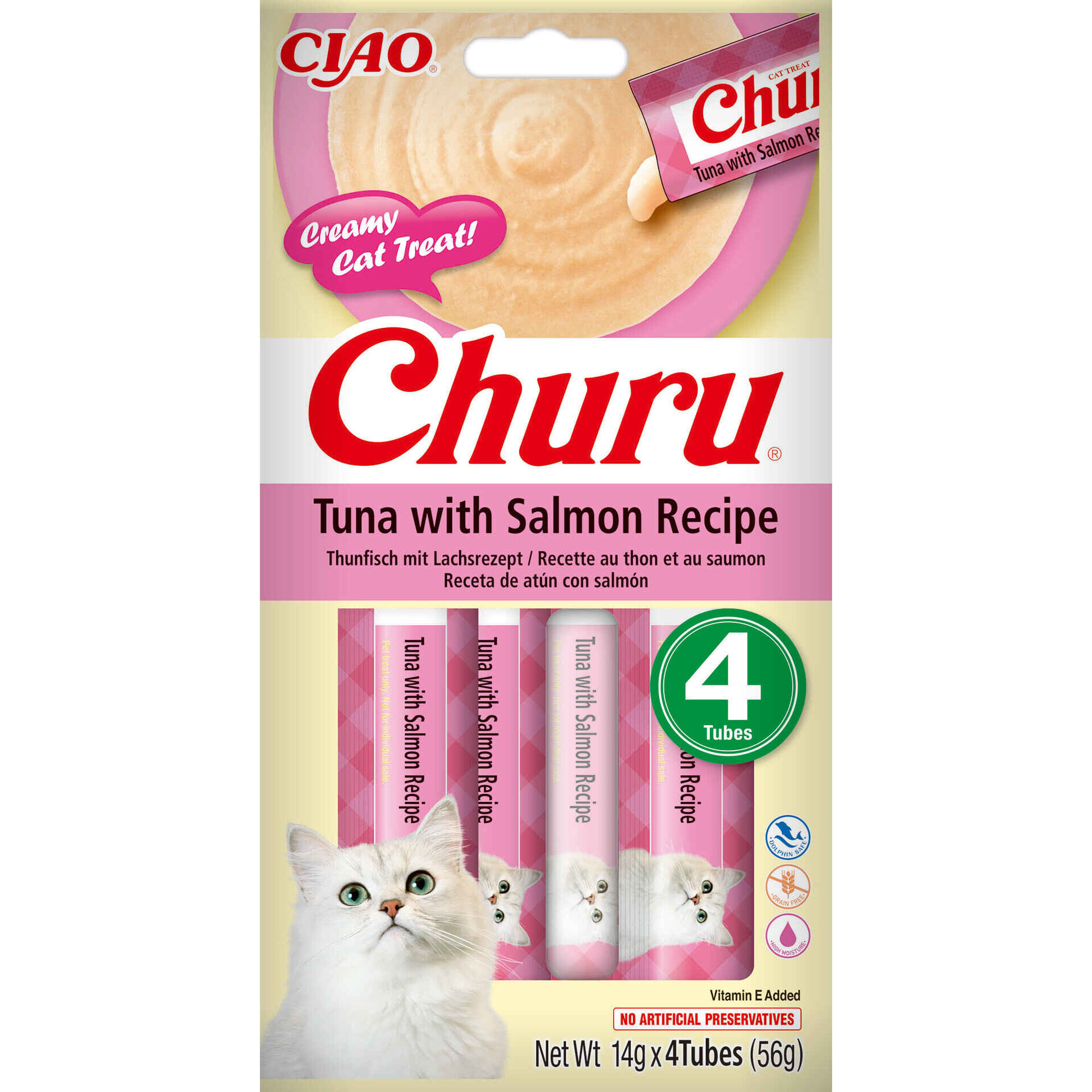 Snack para Gato em Líquido Atum e Salmão