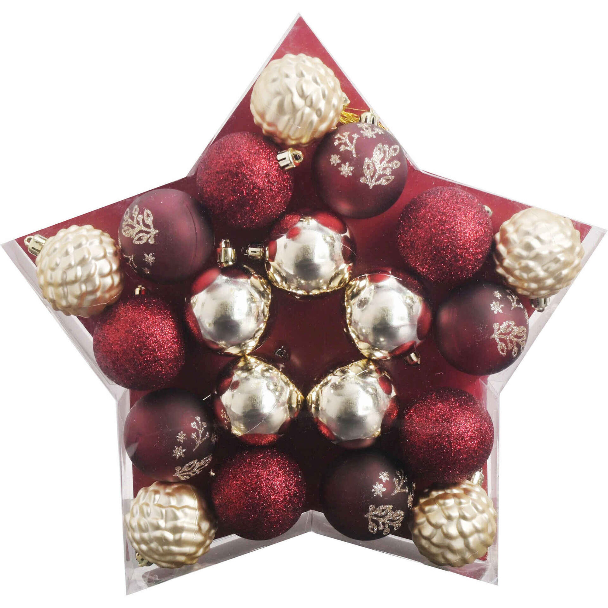 Conjunto de 20 Bolas de Natal Velvet Kasa
