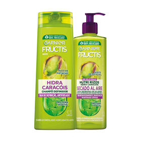 Conjunto Champ&ocirc; e Creme de Pentear Fructis Hidra Carac&oacute;is