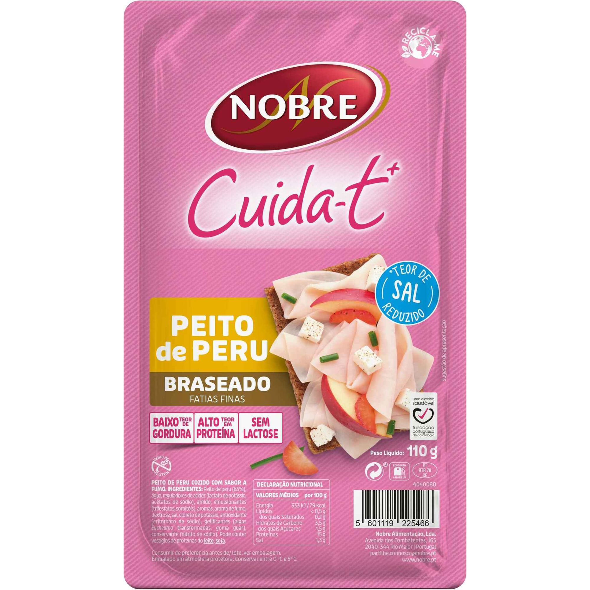 Fiambre Peito Peru Braseado Cuida-t+ Fatias Finas Fiambre Peito Peru Braseado Cuida-t+ Fatias Finas