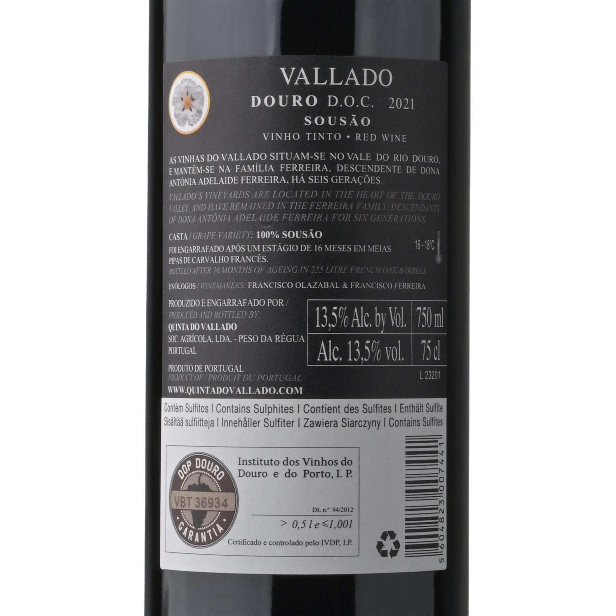 Vallado Sous&atilde;o Douro Vinho Tinto