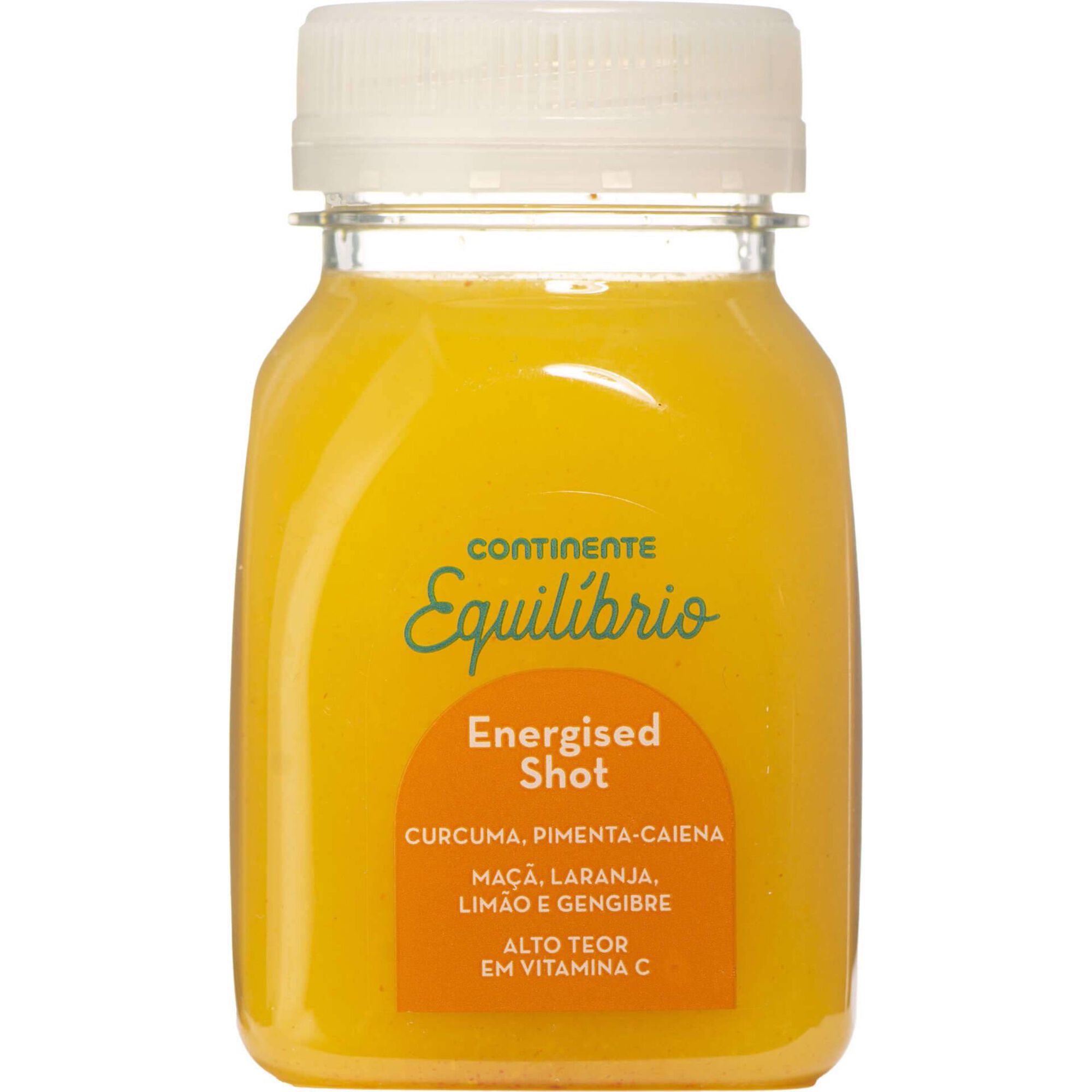 Sumo de 3 Frutos com Curcuma e Pimenta-Caiena Energised Shot Continente Equil&iacute;brio