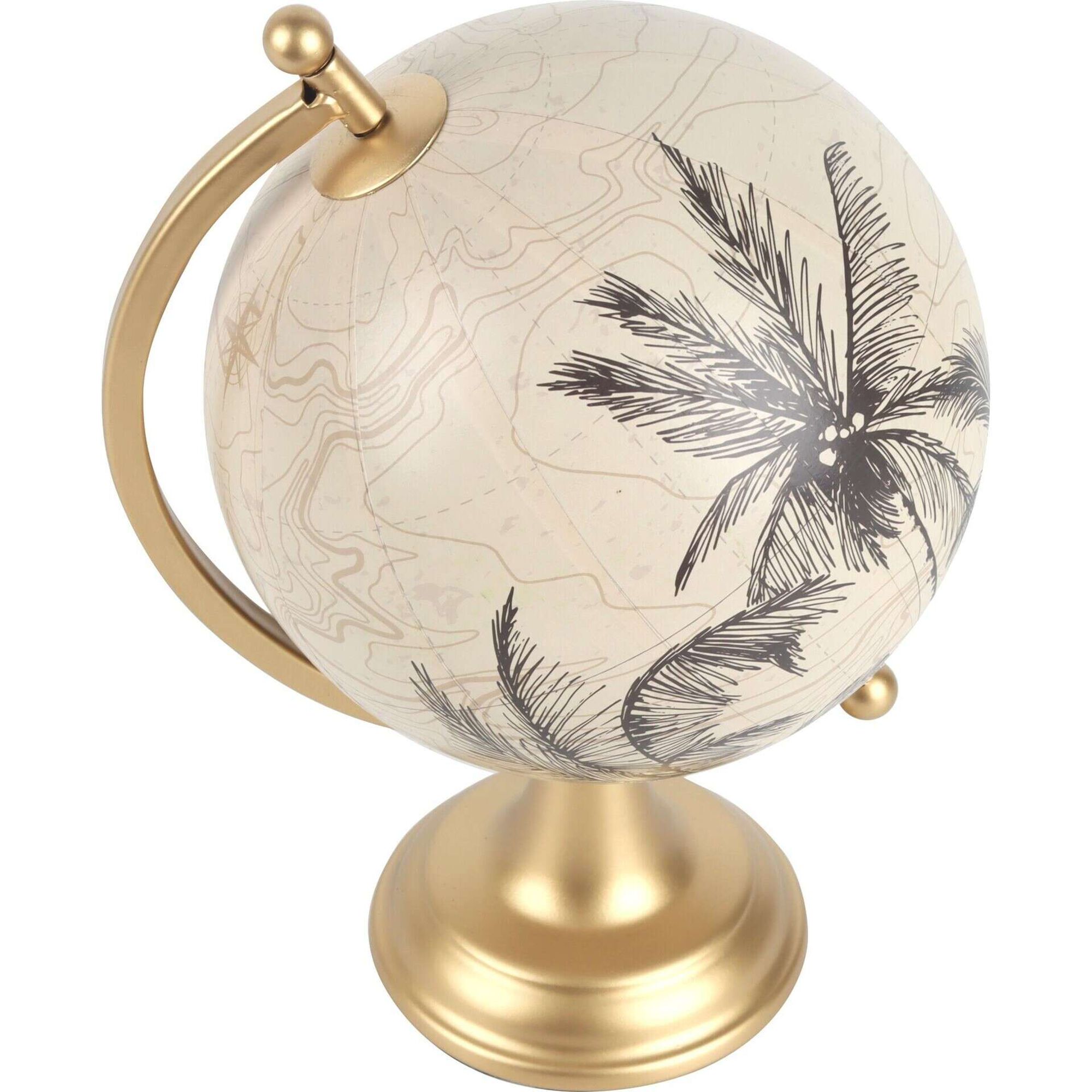 Globo Branco com Palmeiras