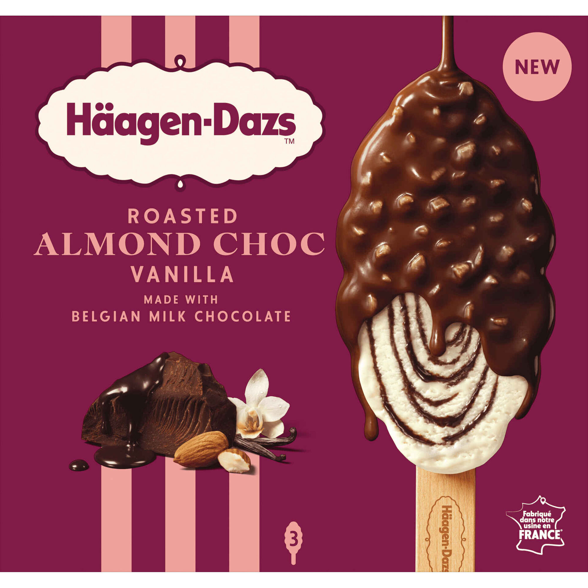 Gelado Roasted Almond H&auml;agen-Dazs