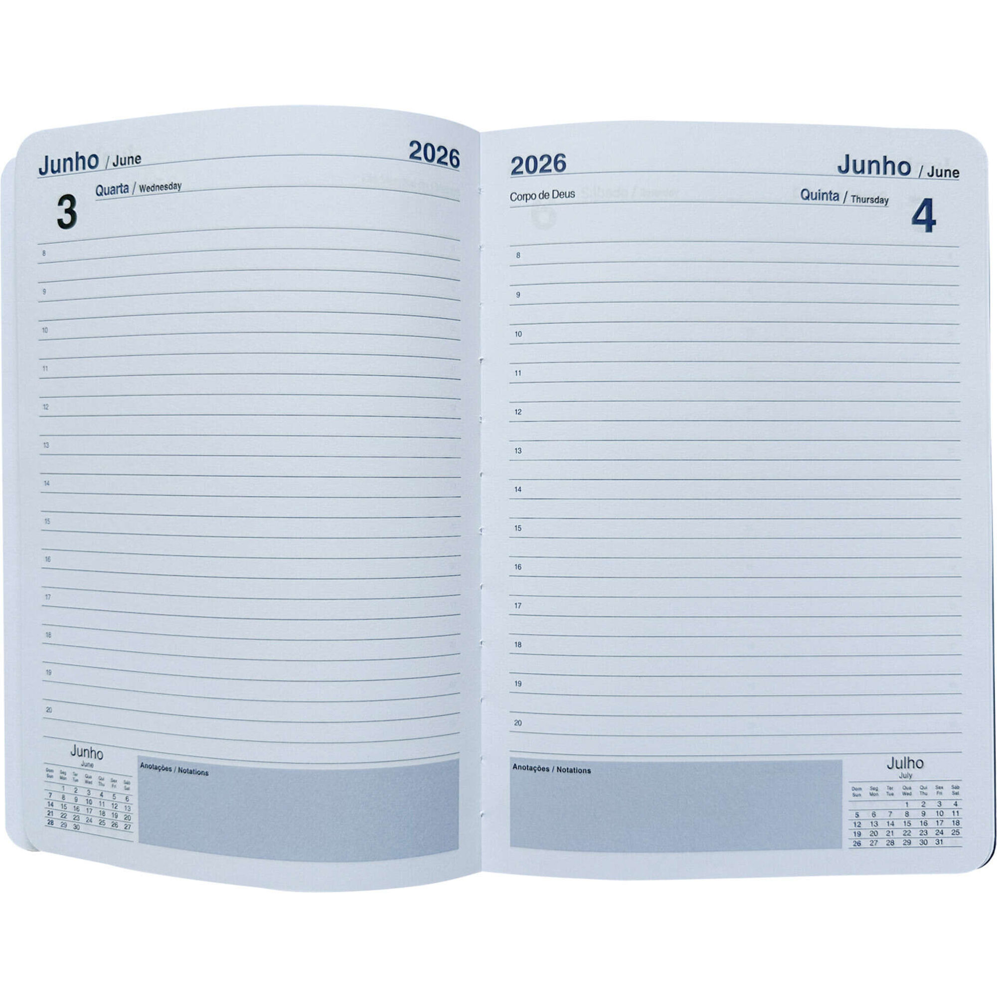 Agenda A5 2026 12 Meses (várias cores) Agenda A5 2026 12 Meses (várias cores)