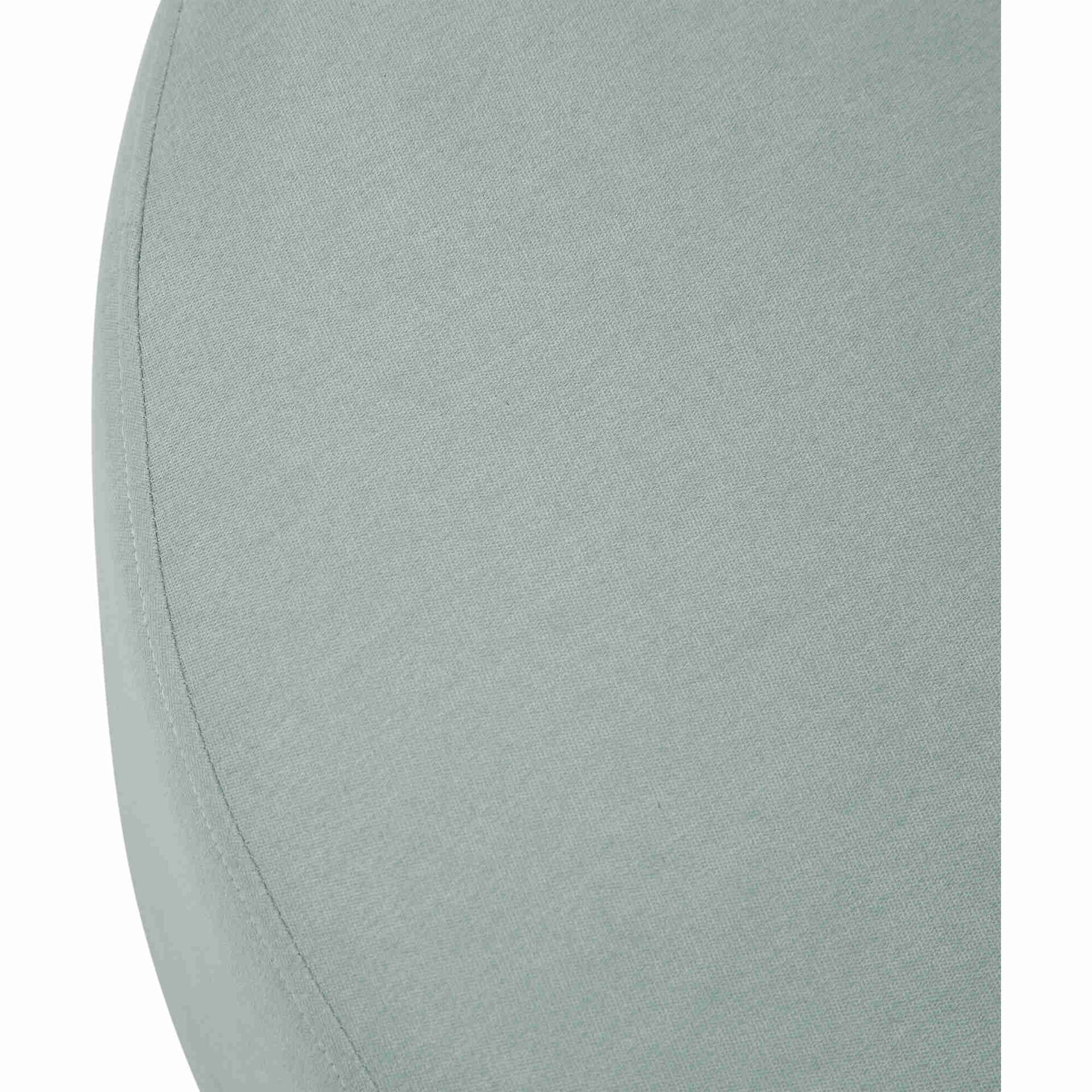 Puff Baixo Redondo Cinza