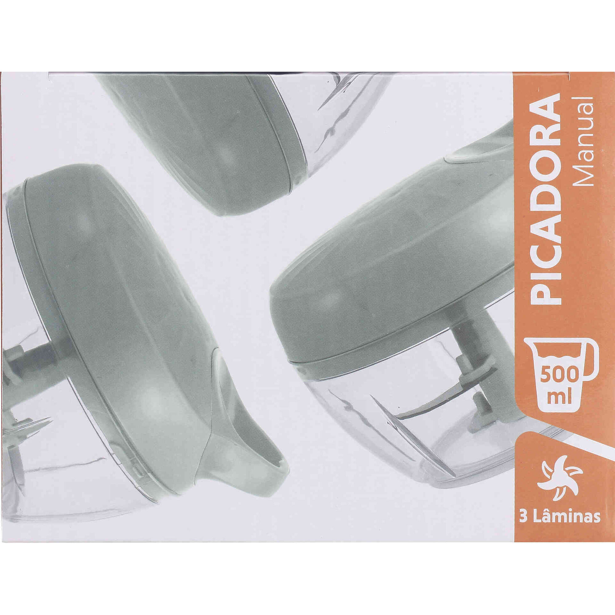 Picadora Manual 3 L&acirc;minas Spicy 500ml Bazar&atilde;o