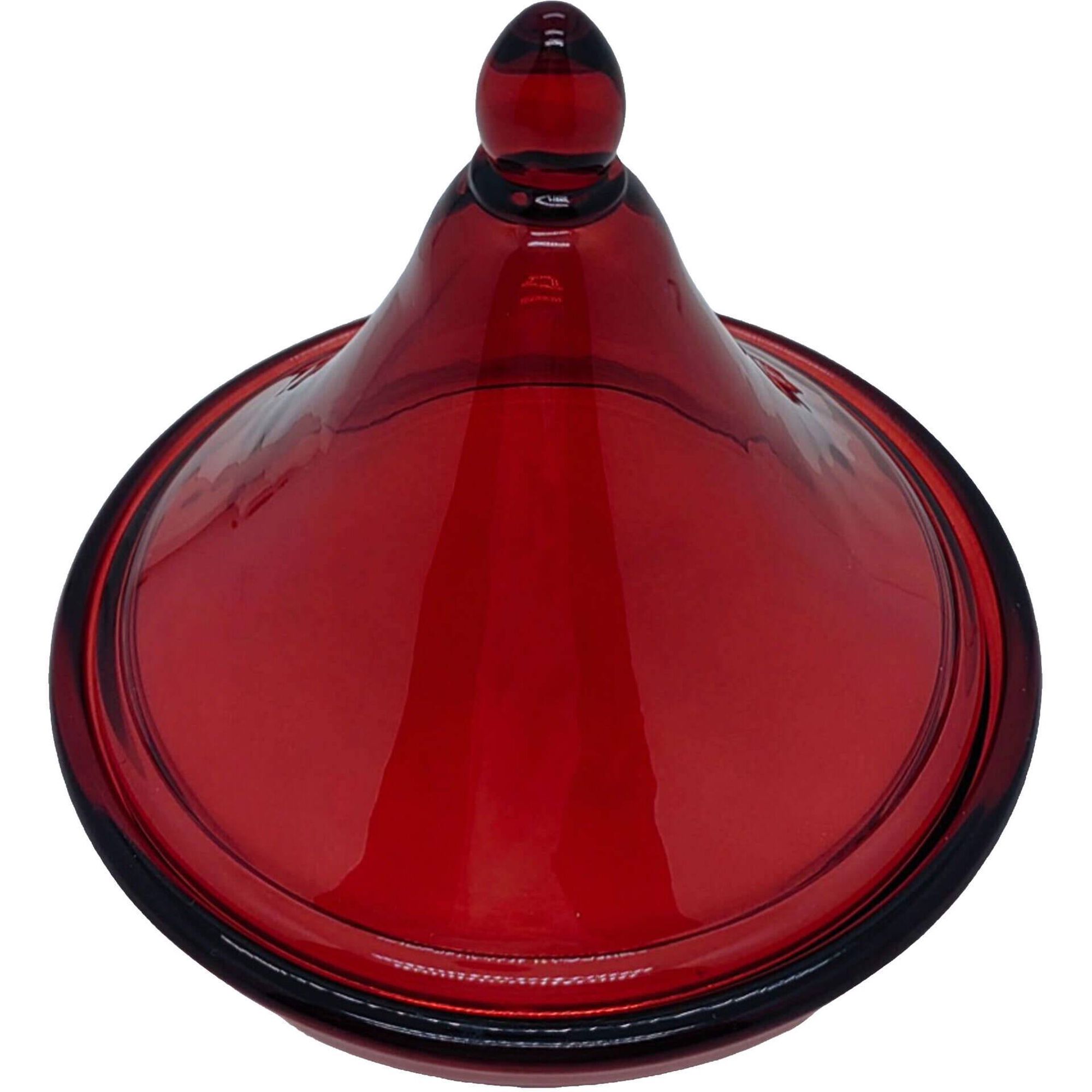 Vela Copo com Tampa Alta 160g Vermelho