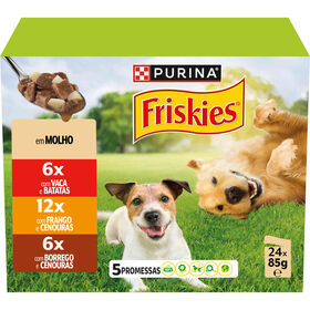 Comida H&uacute;mida para C&atilde;o Adulto Multi Carnes Purina Friskies