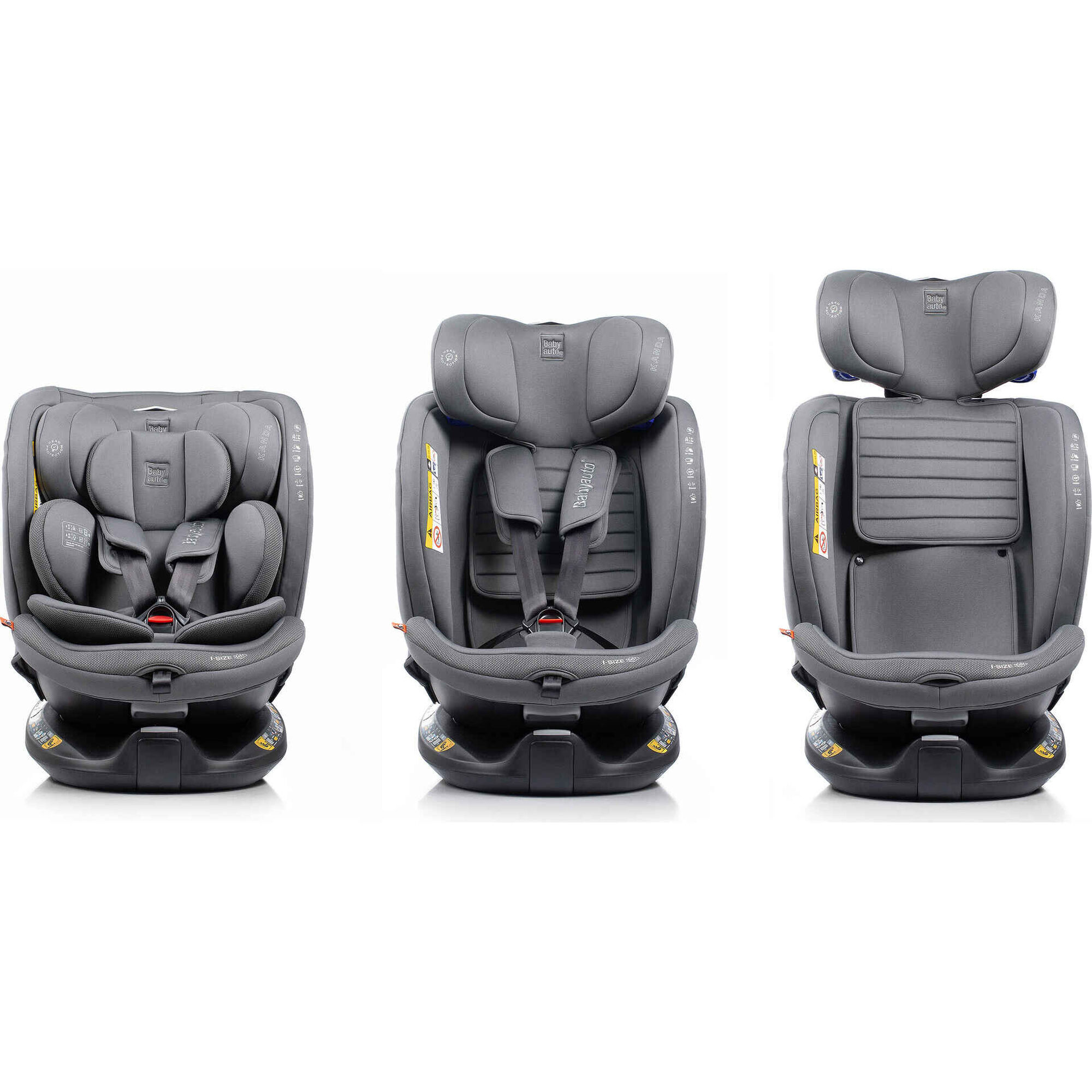 Cadeira Auto I-Size 40-150 Kanda Cinza Babyauto