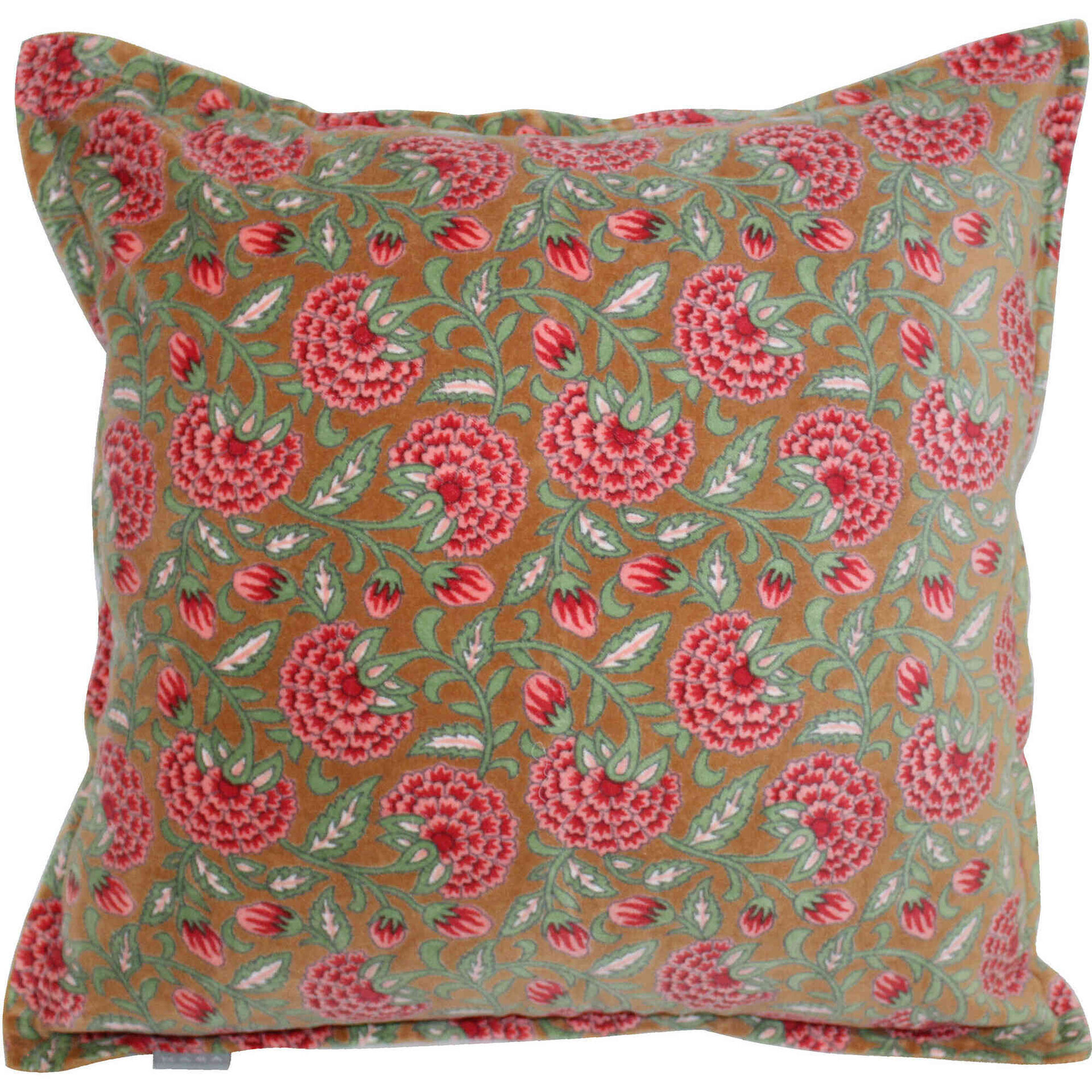Almofada 45x45cm Flores vermelhas Kasa