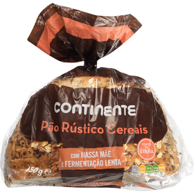 Pão Rústico Cereais Massa Mãe Fatiado
