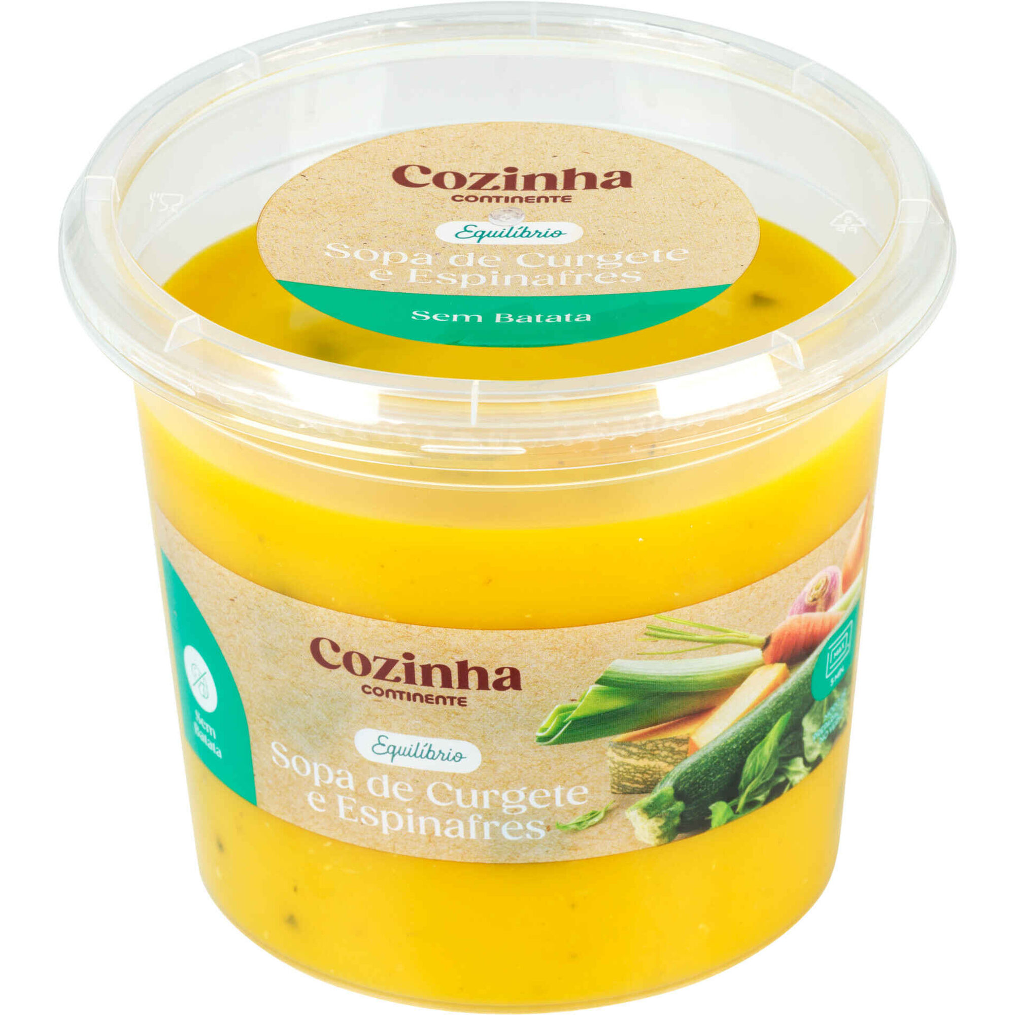 Sopa de Curgete e Espinafres sem Batata Cozinha Continente