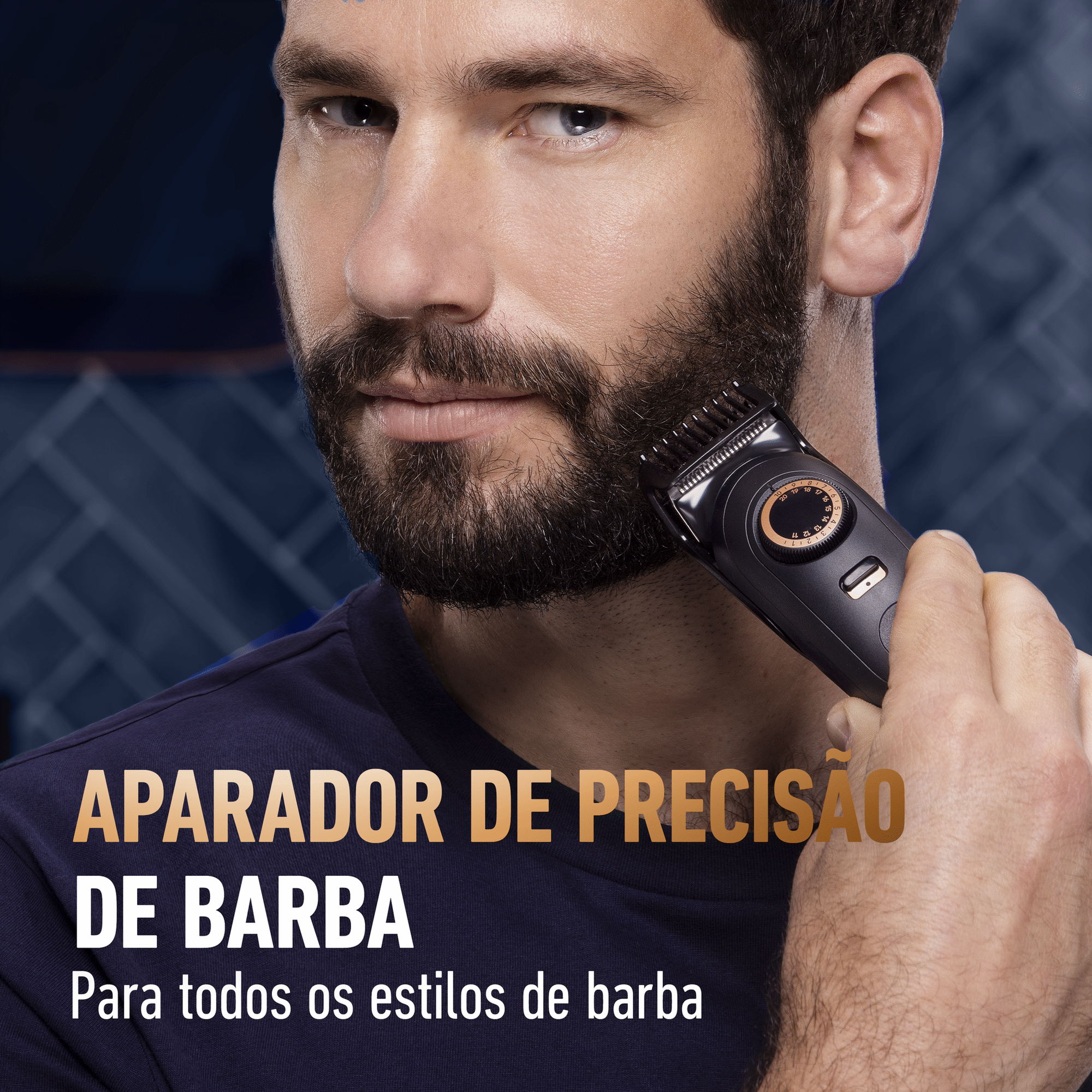 Aparador Barba Pro Max com 3 Pentes Gillette King C.